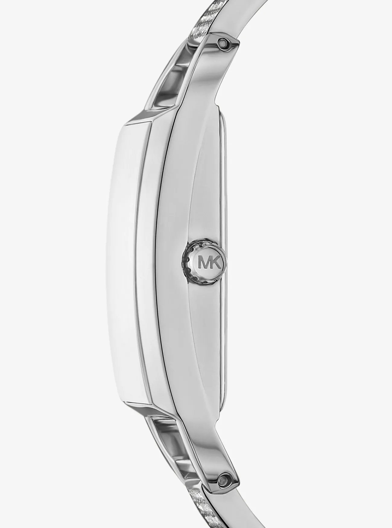 Michael Kors Horloge Empire met siersteentjes en bangle, kleurig en mini ZILVER New