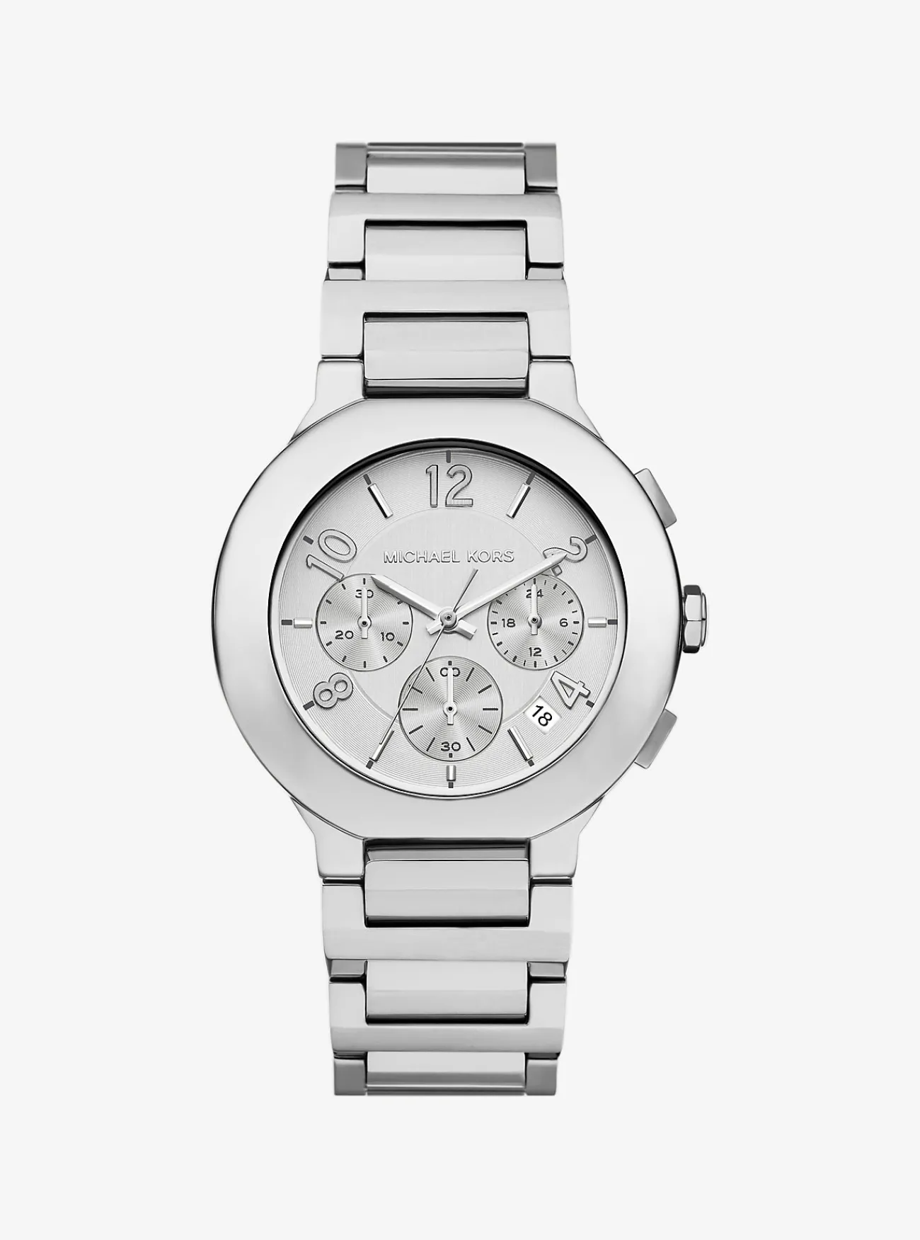 Michael Kors Horloge Gramercy, oversized en kleurig ZILVER Fashion