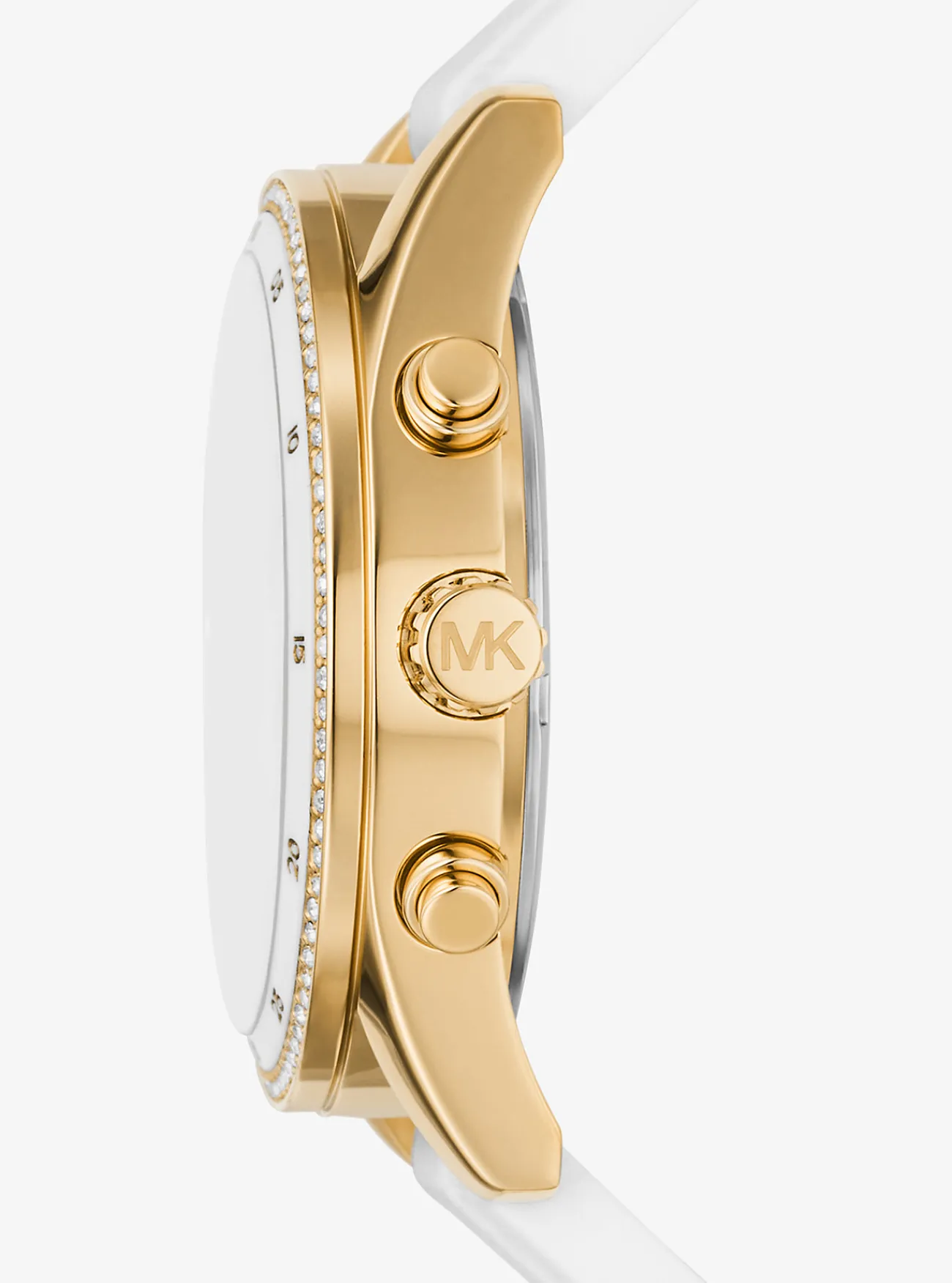 Michael Kors Horloge Hadyn met siersteentjes, oversized en goudkleurig OPTISCHWIT New