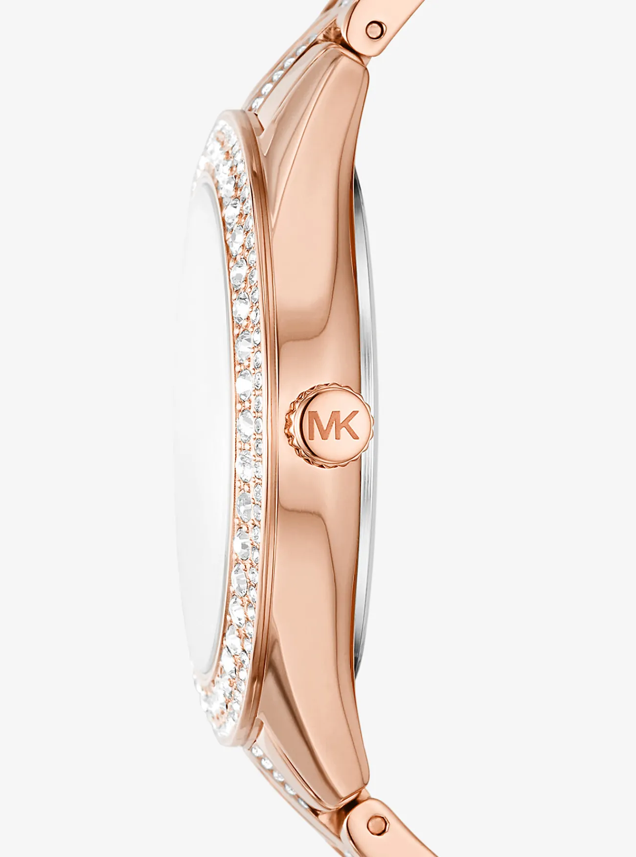Michael Kors Horloge Harlowe, kleurig met siersteentjes ROS&Eacute;GOUD Fashion