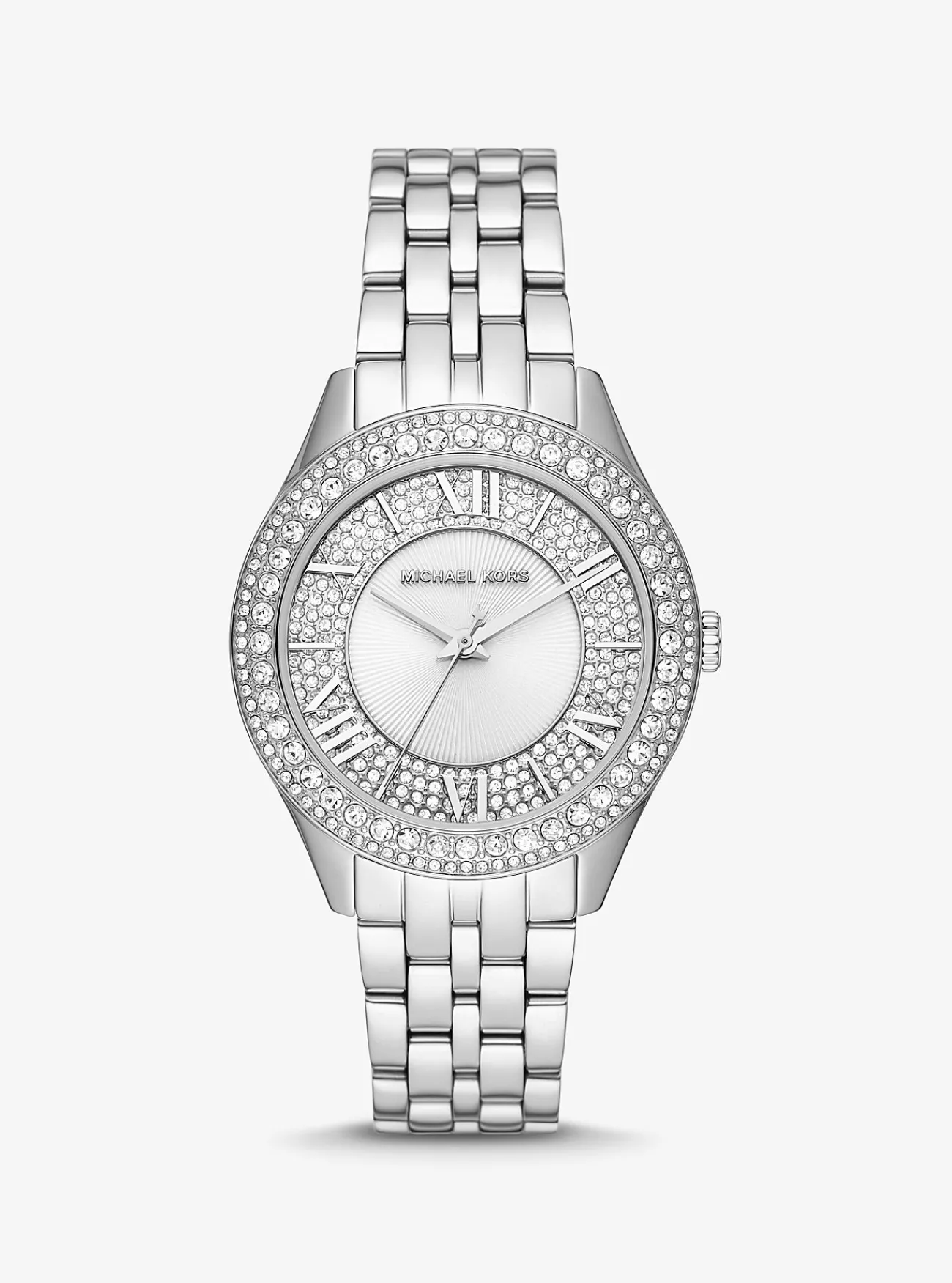 Michael Kors Horloge Harlowe, kleurig met siersteentjes ZILVER Hot