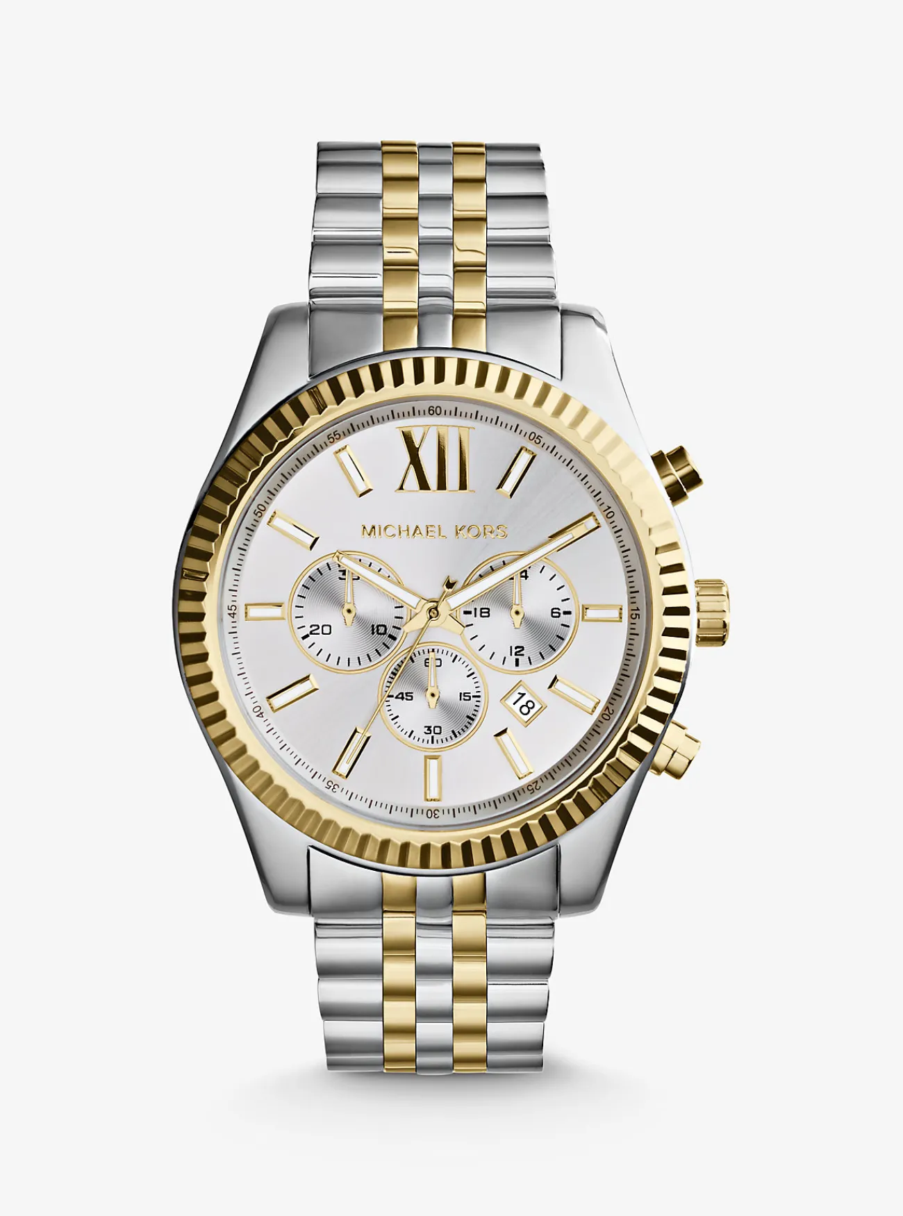 Michael Kors Horloge Lexington, oversized en TWEEKLEURIG Hot