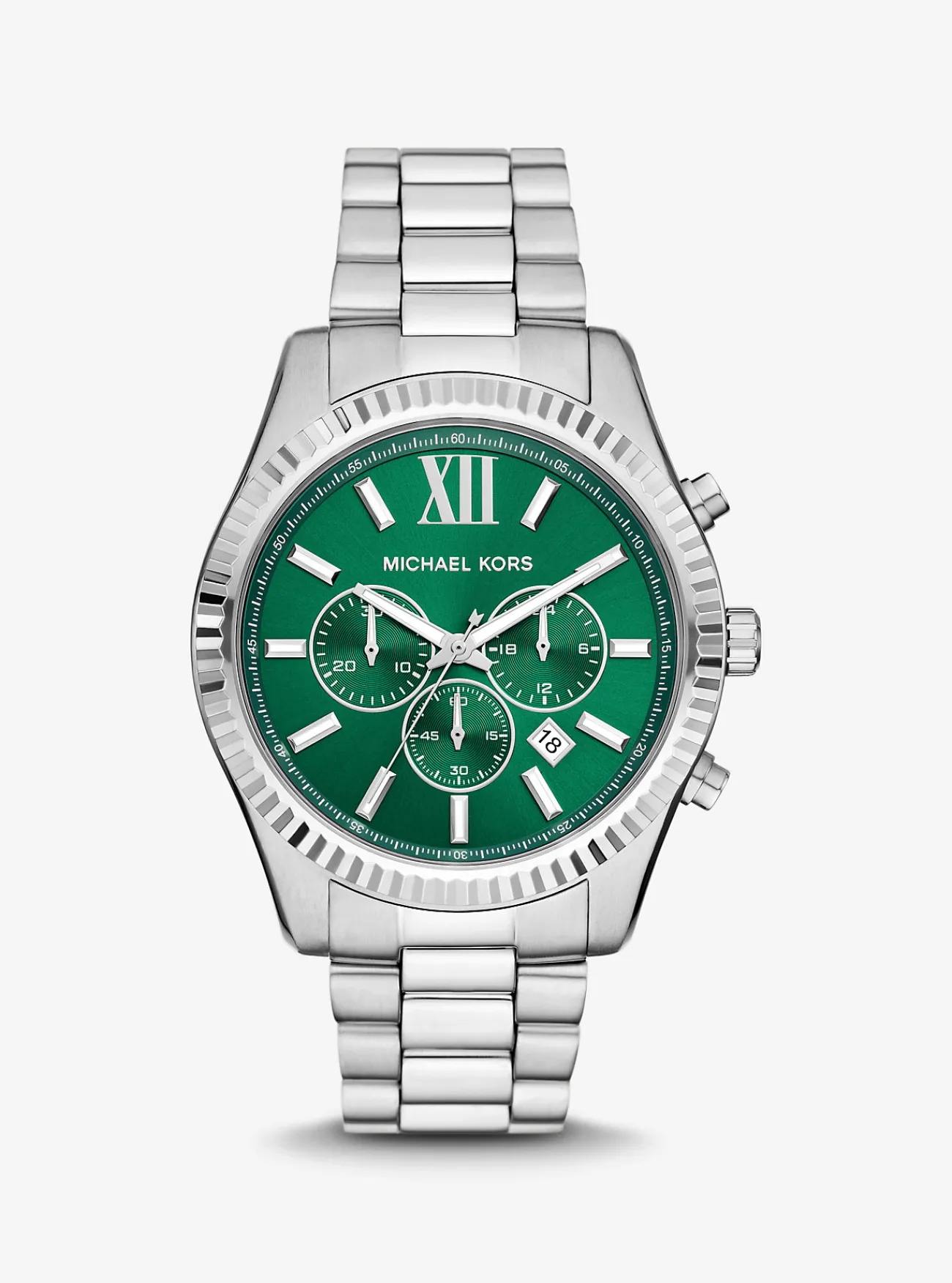 Michael Kors Horloge Lexington, oversized en kleurig ZILVER Best