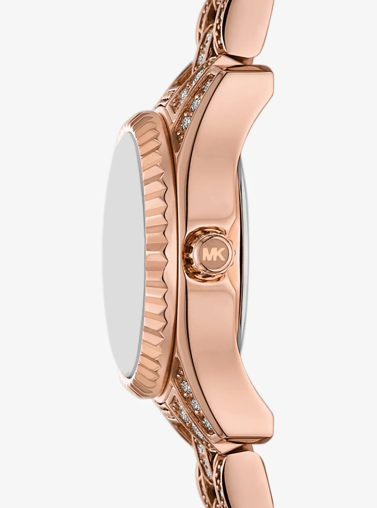 Michael Kors Horloge Lexington, kleurig met siersteentjes, mini ROS&Eacute;GOUD Hot