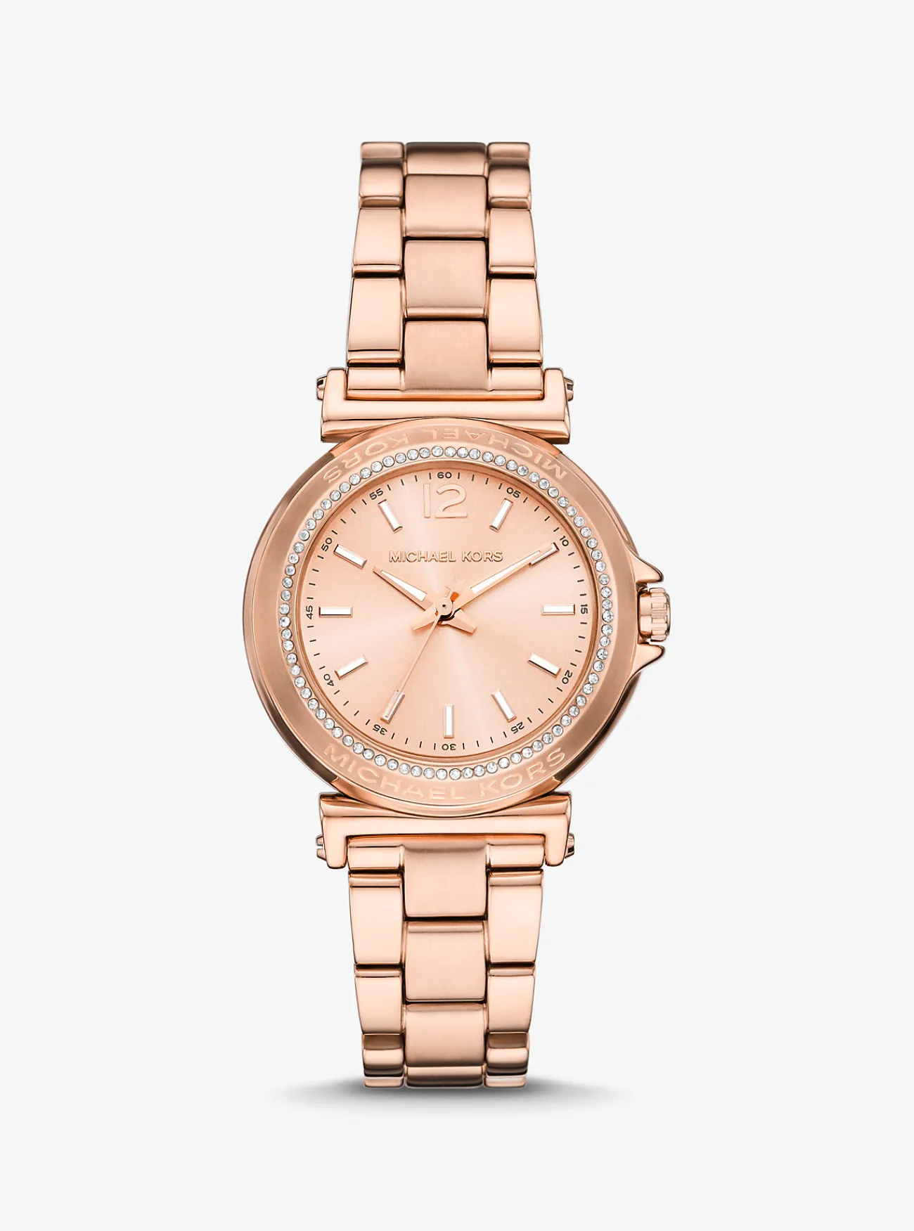 Michael Kors Horloge Maren met siersteentjes, mini en kleurig ROS&Eacute;GOUD Best