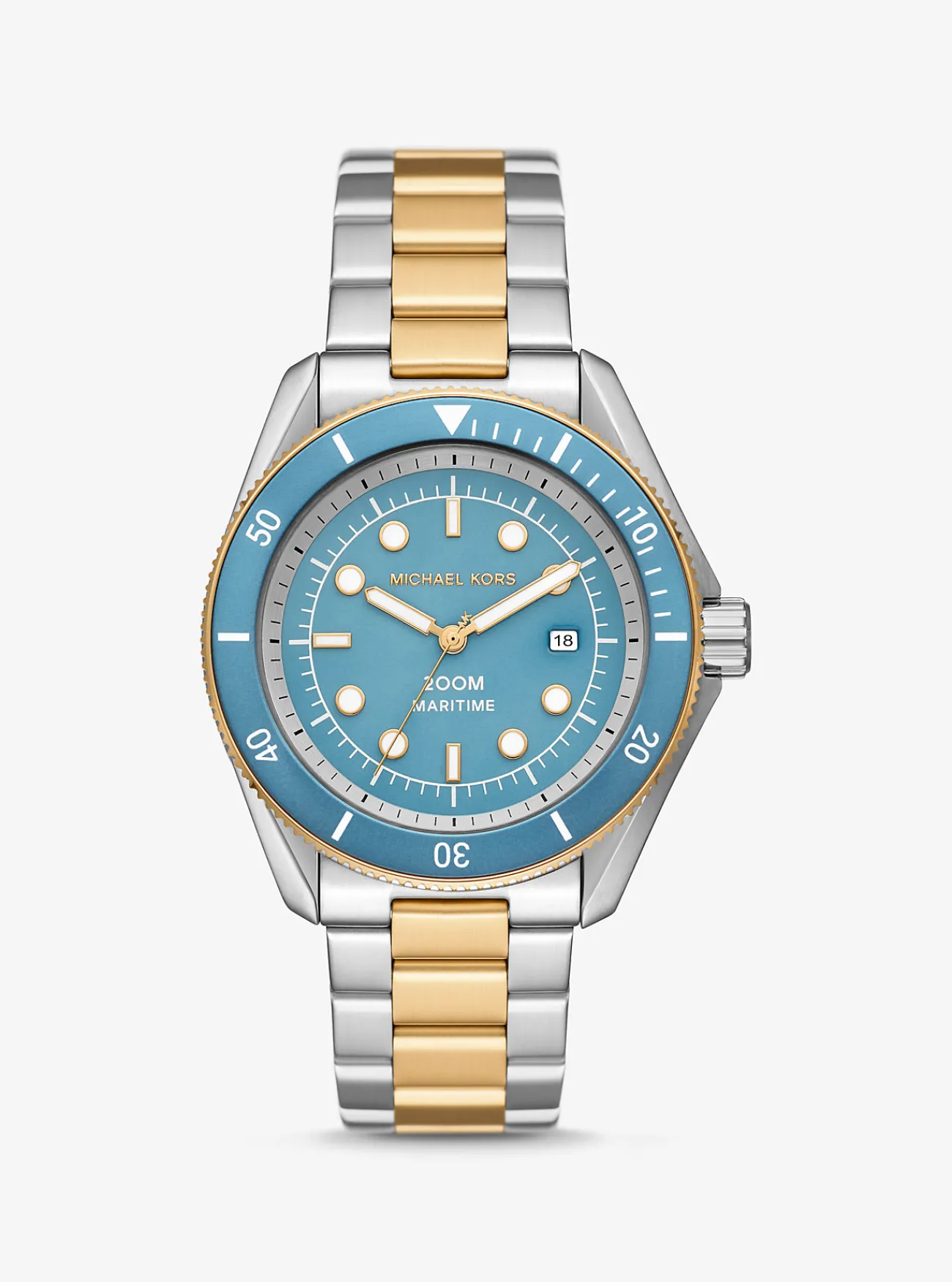 Michael Kors Horloge Maritime, oversized en TWEEKLEURIG Clearance