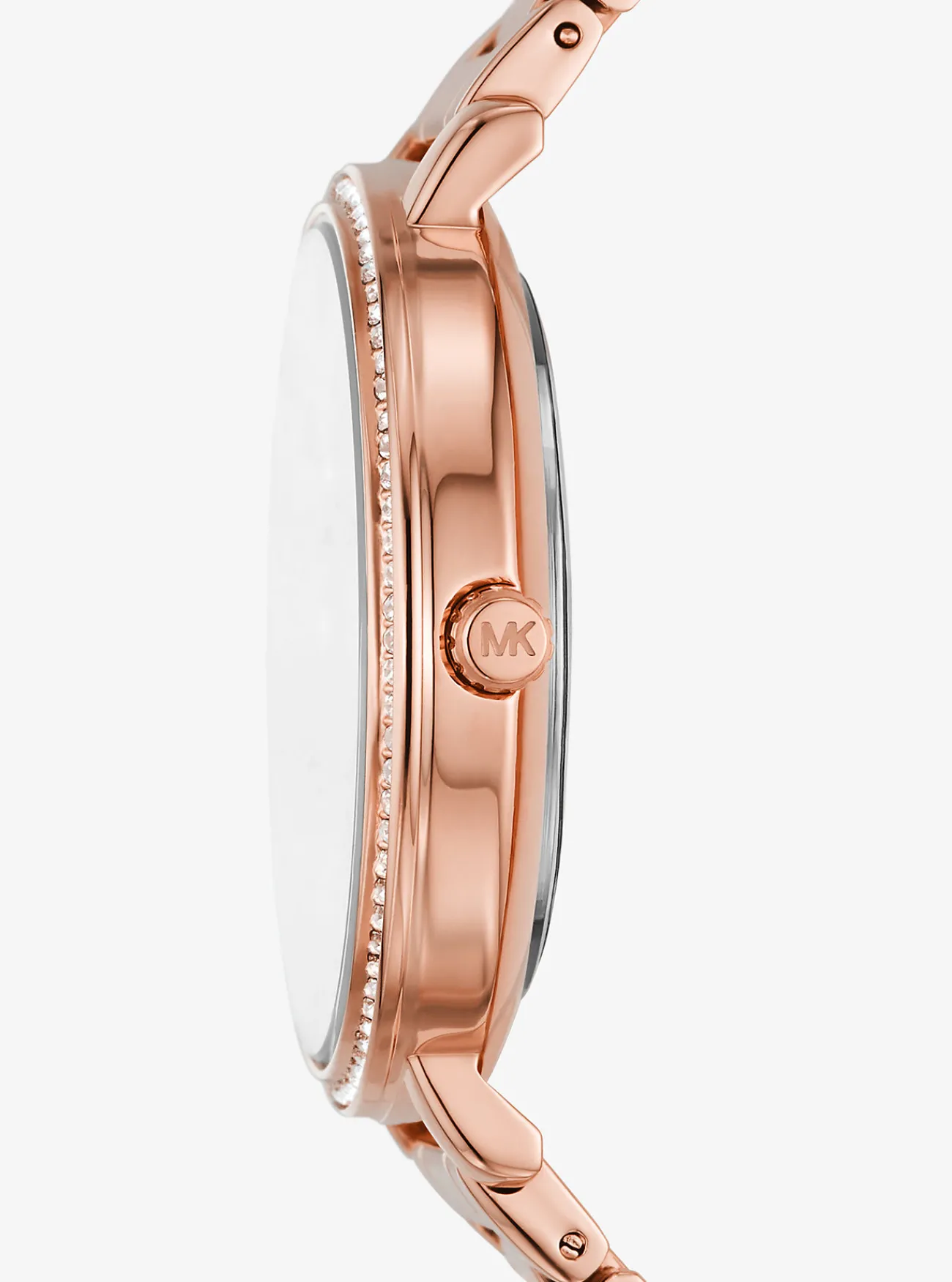 Michael Kors Horloge Pyper, kleurig met siersteentjes en logo ROS&Eacute;GOUD Clearance