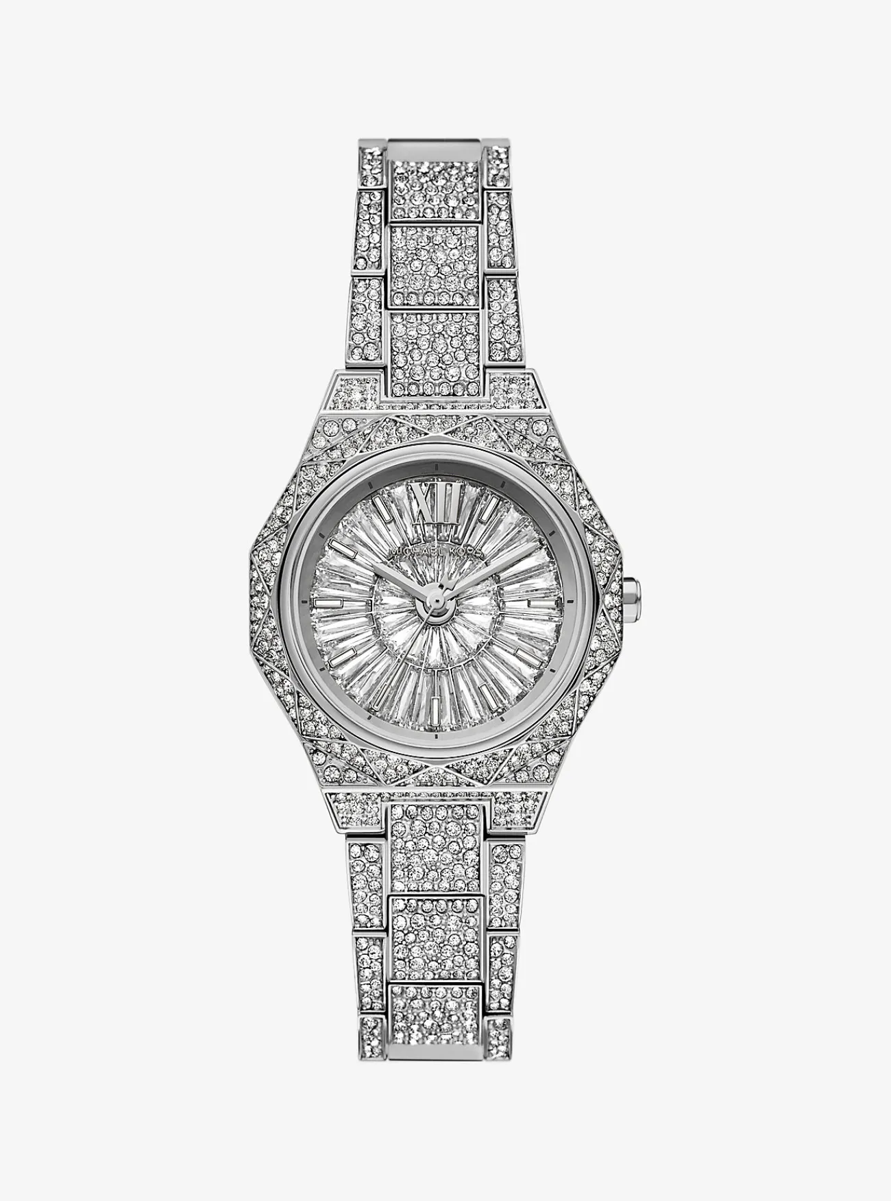 Michael Kors Horloge Raquel met siersteentjes, kleurig en mini ZILVER Hot