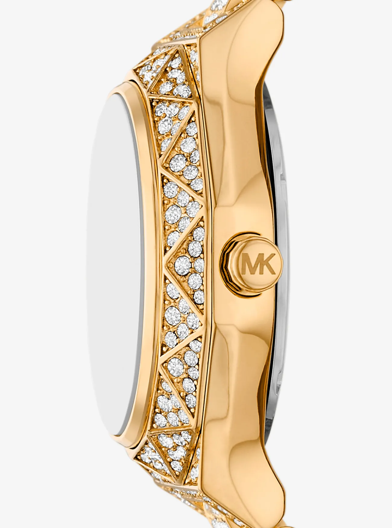 Michael Kors Horloge Raquel met siersteentjes, kleurig en mini GOUD New
