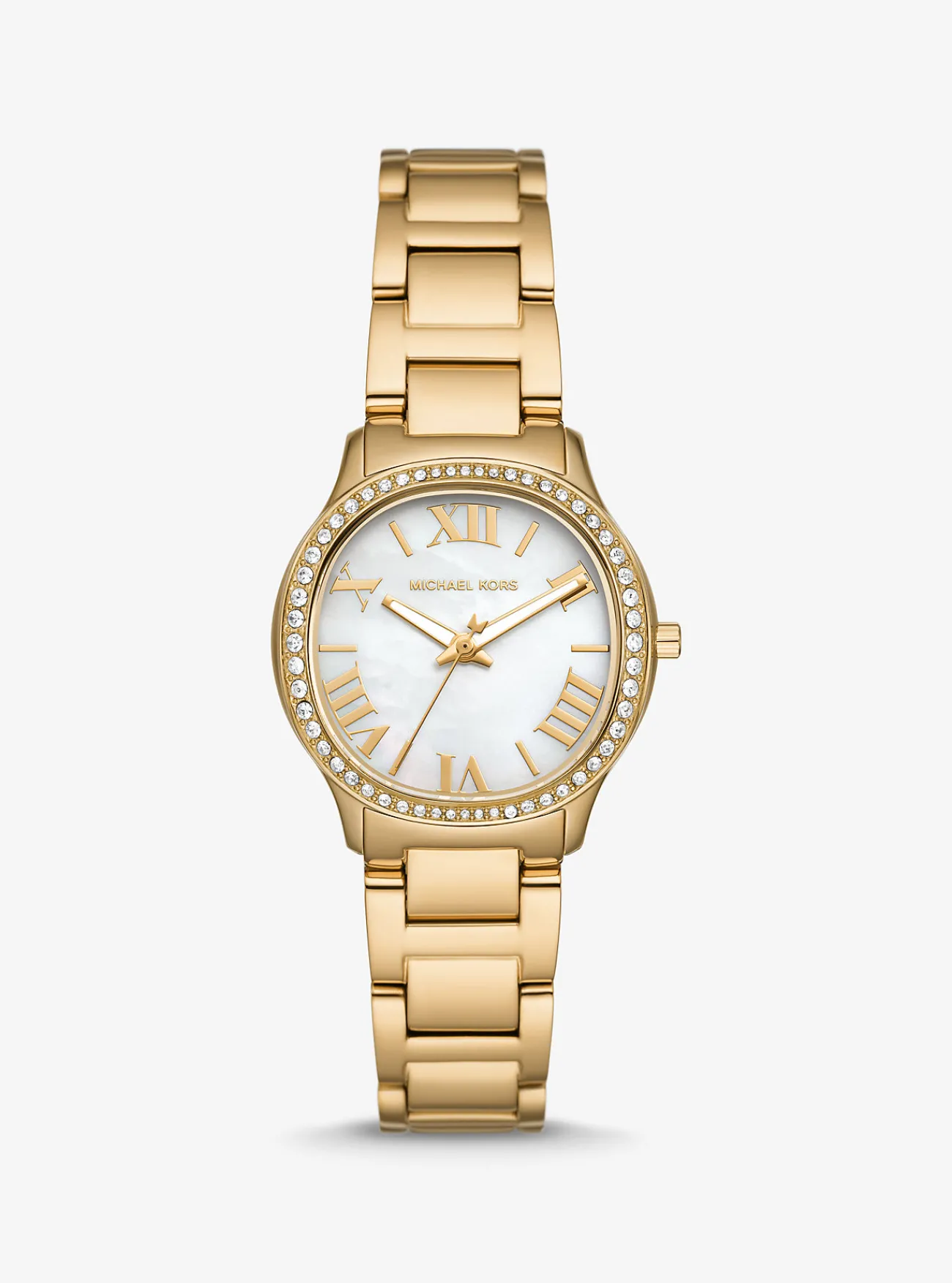Michael Kors Horloge Sage met siersteentjes, kleurig en mini GOUD Online