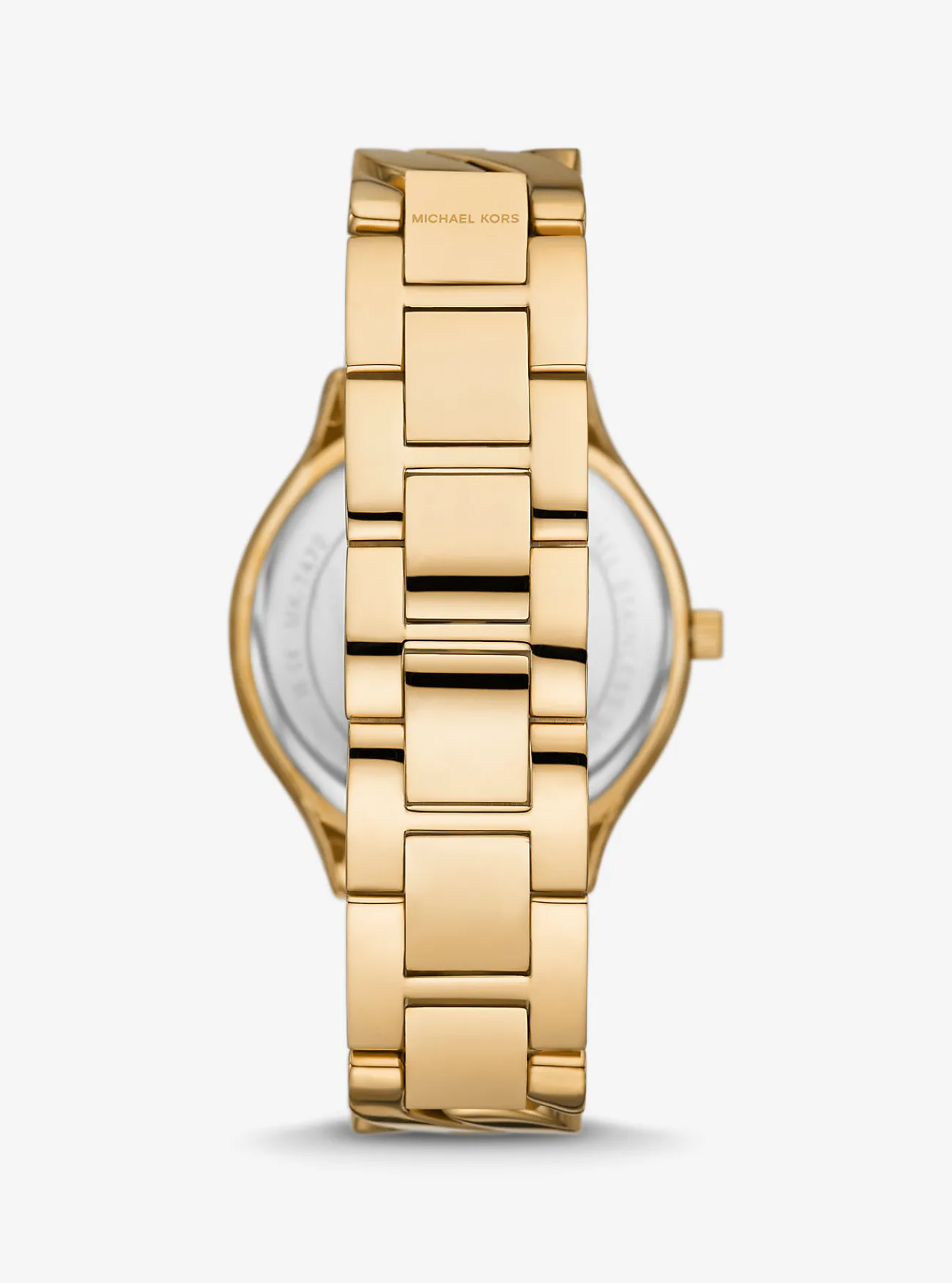 Michael Kors Horloge Slim Runway, kleurig met gevlochten schakels GOUD Discount