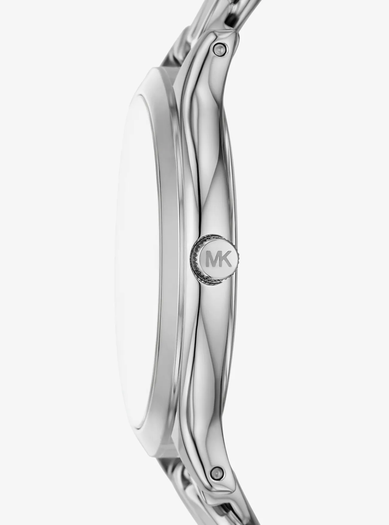 Michael Kors Horloge Slim Runway, kleurig met gevlochten schakels ZILVER Discount
