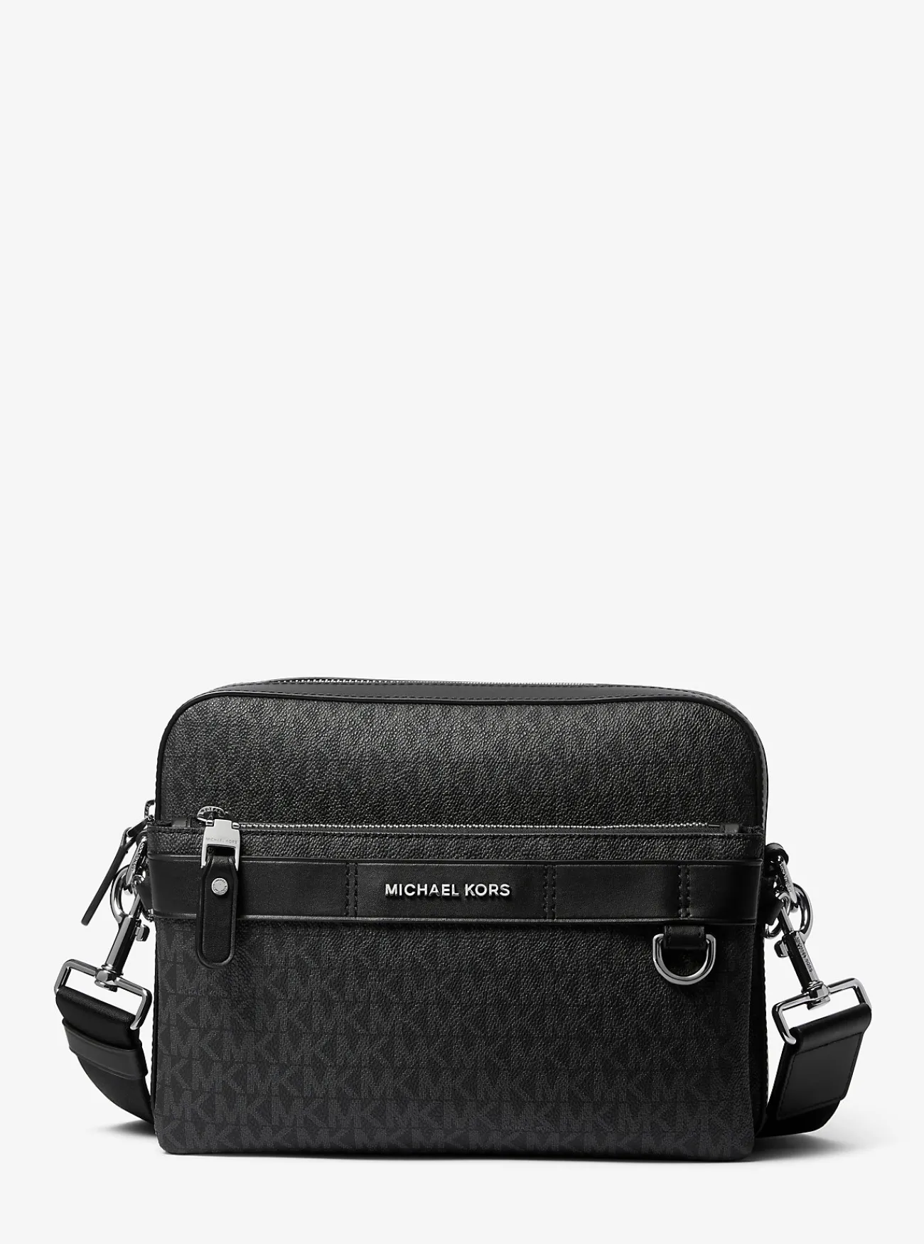Michael Kors 2-in-1-crossbodytas Hudson met logo ZWART Outlet