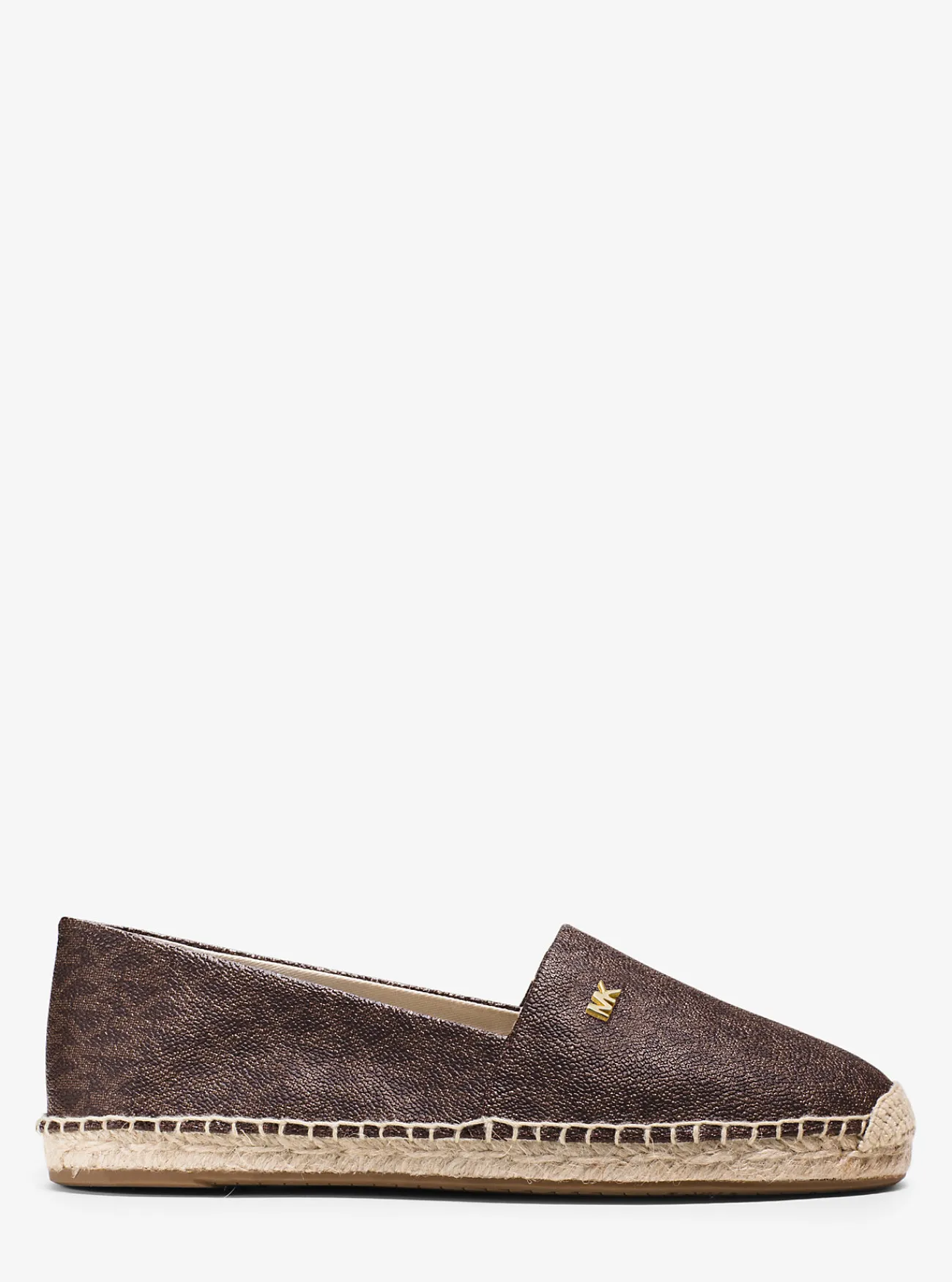 Michael Kors Instapespadrille Kendrick met logo BRUIN New