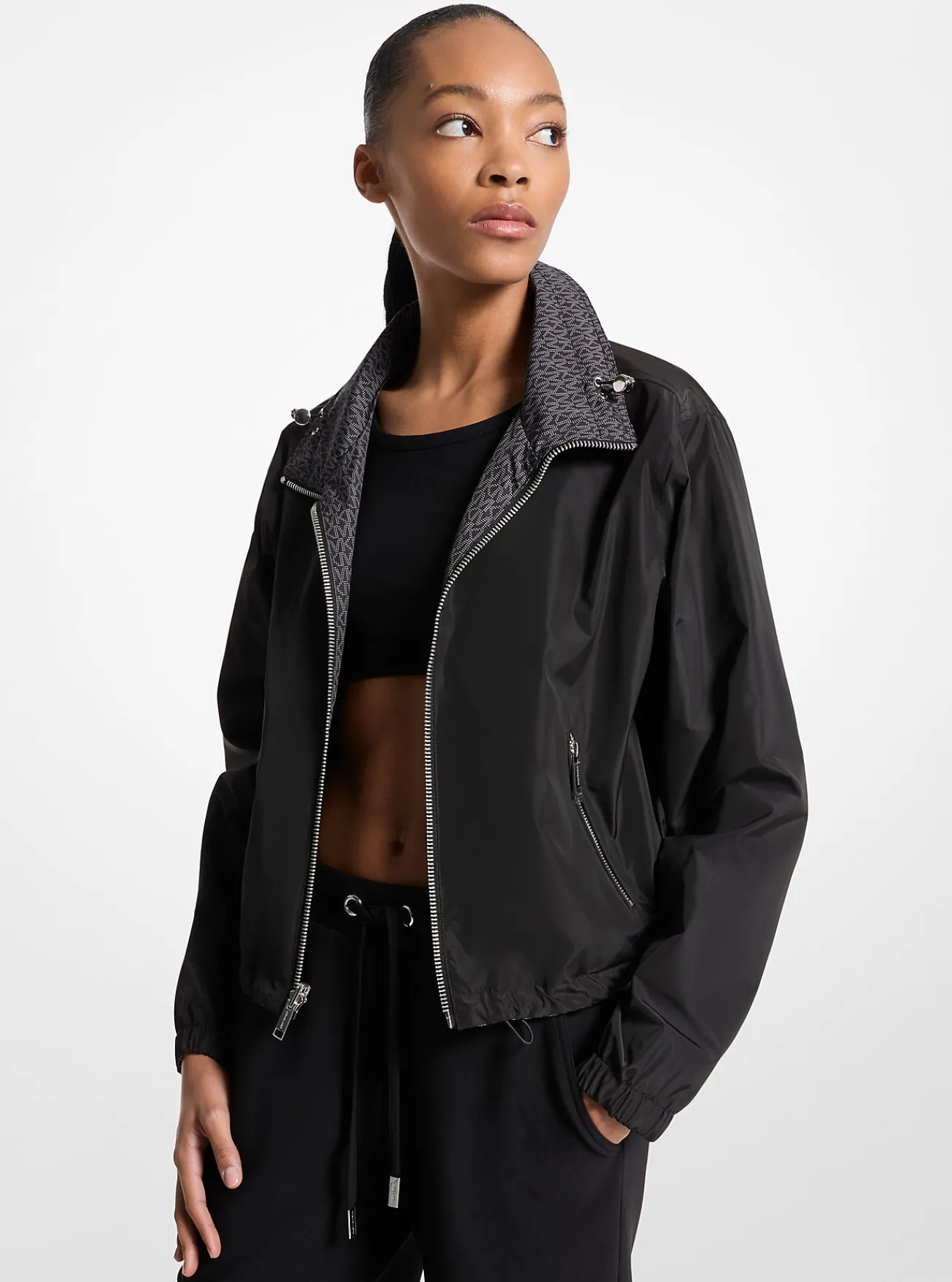 Michael Kors Jack met kenmerkend logo, omkeerbaar NIKKEL Outlet