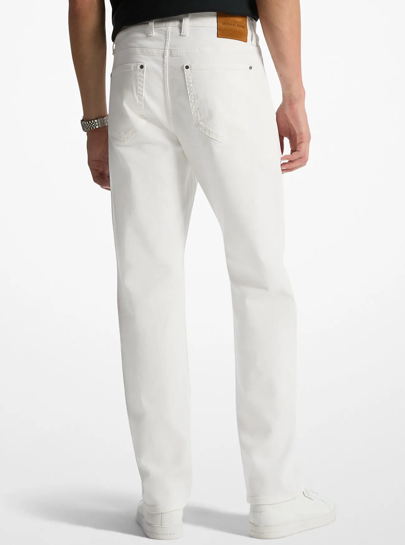 Michael Kors Jeans Arden met relaxte pasvorm WIT Clearance