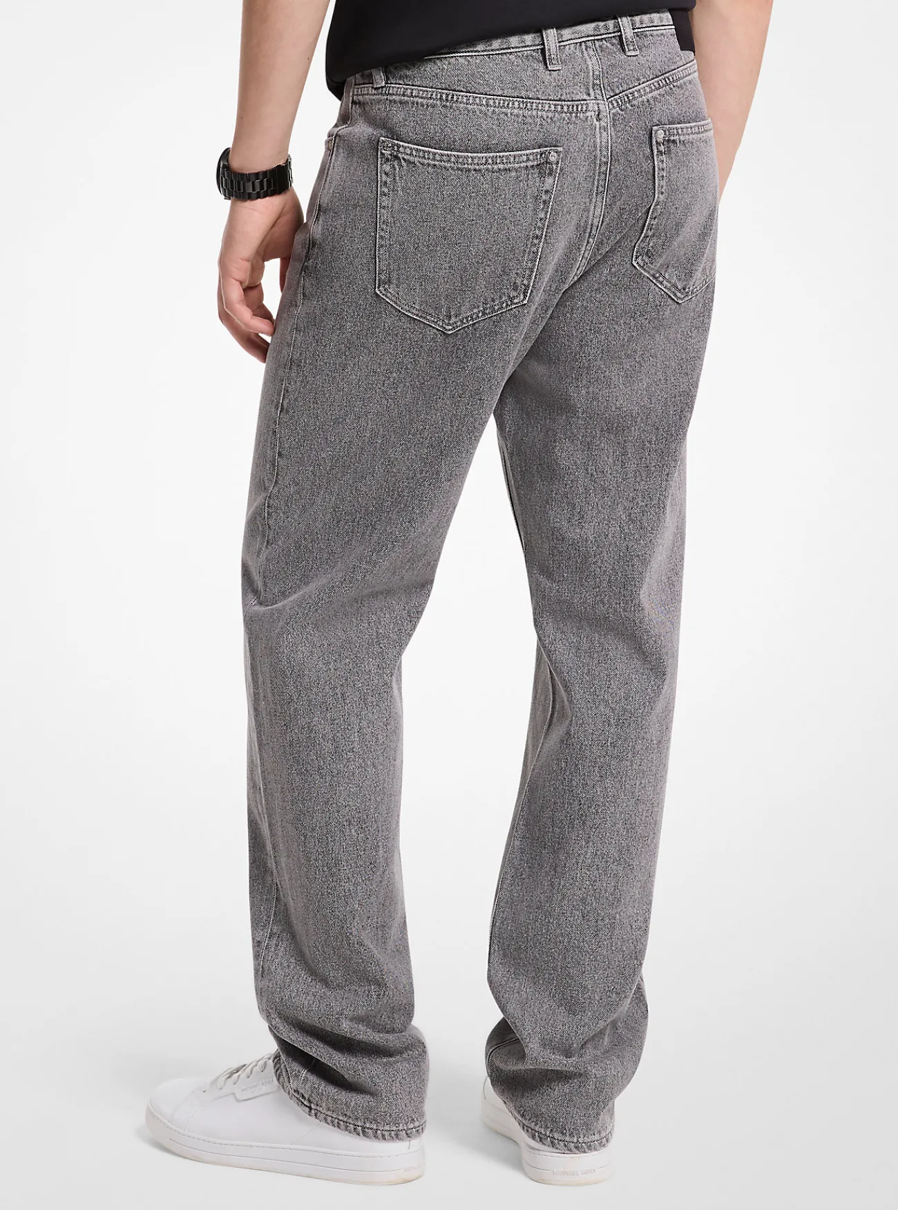 Michael Kors Jeans Finn van denim met rechte pijpen BETONNENWAS Clearance