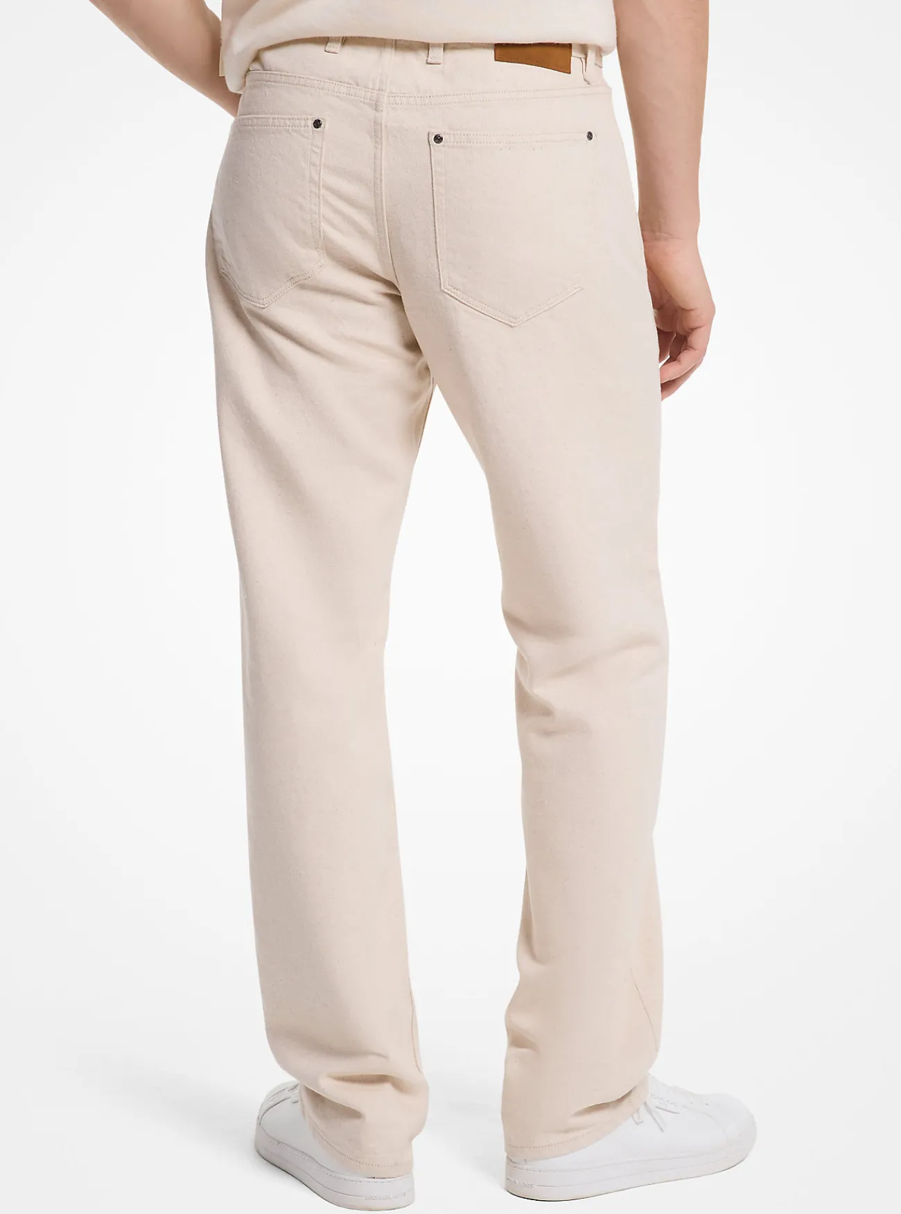 Michael Kors Jeans Finn van stretchdenim met rechte pijpen ECRU Outlet