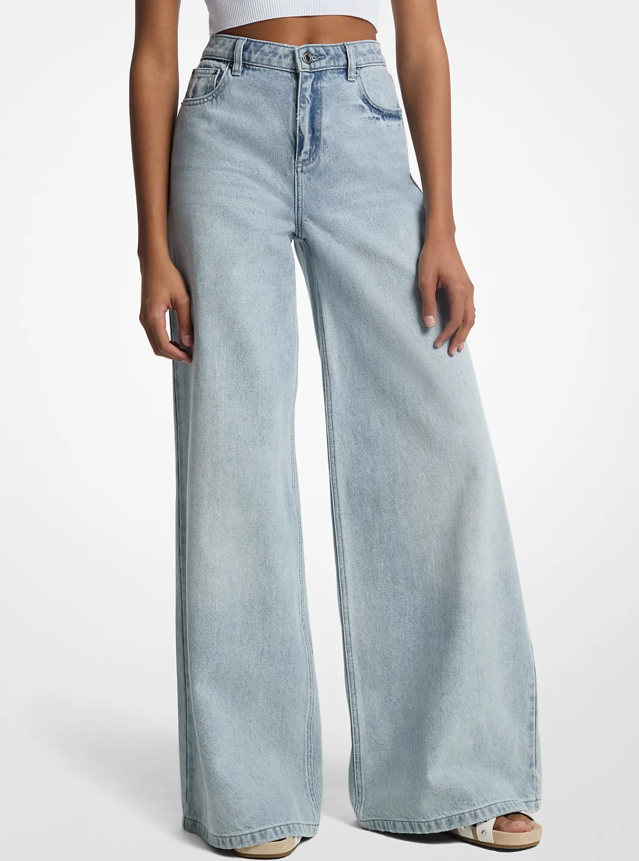 Michael Kors Jeans met wijde pijpen BLUEHAZEWASH Online