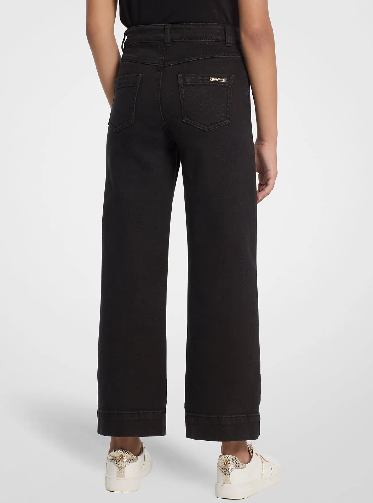Michael Kors Jeans met zweepsteek en oogjes ZWART Fashion