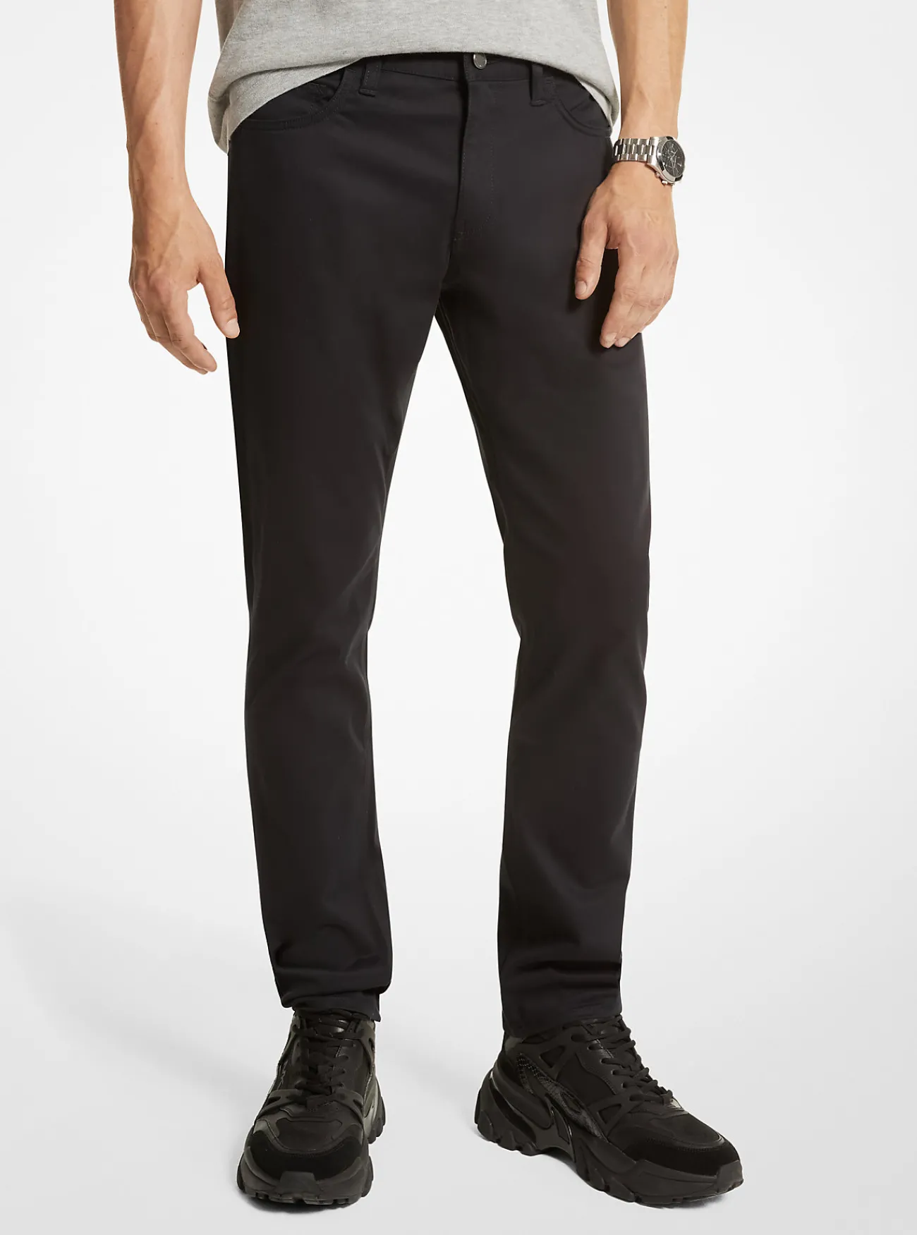 Michael Kors Jeans van geborsteld stretchdenim ZWART New