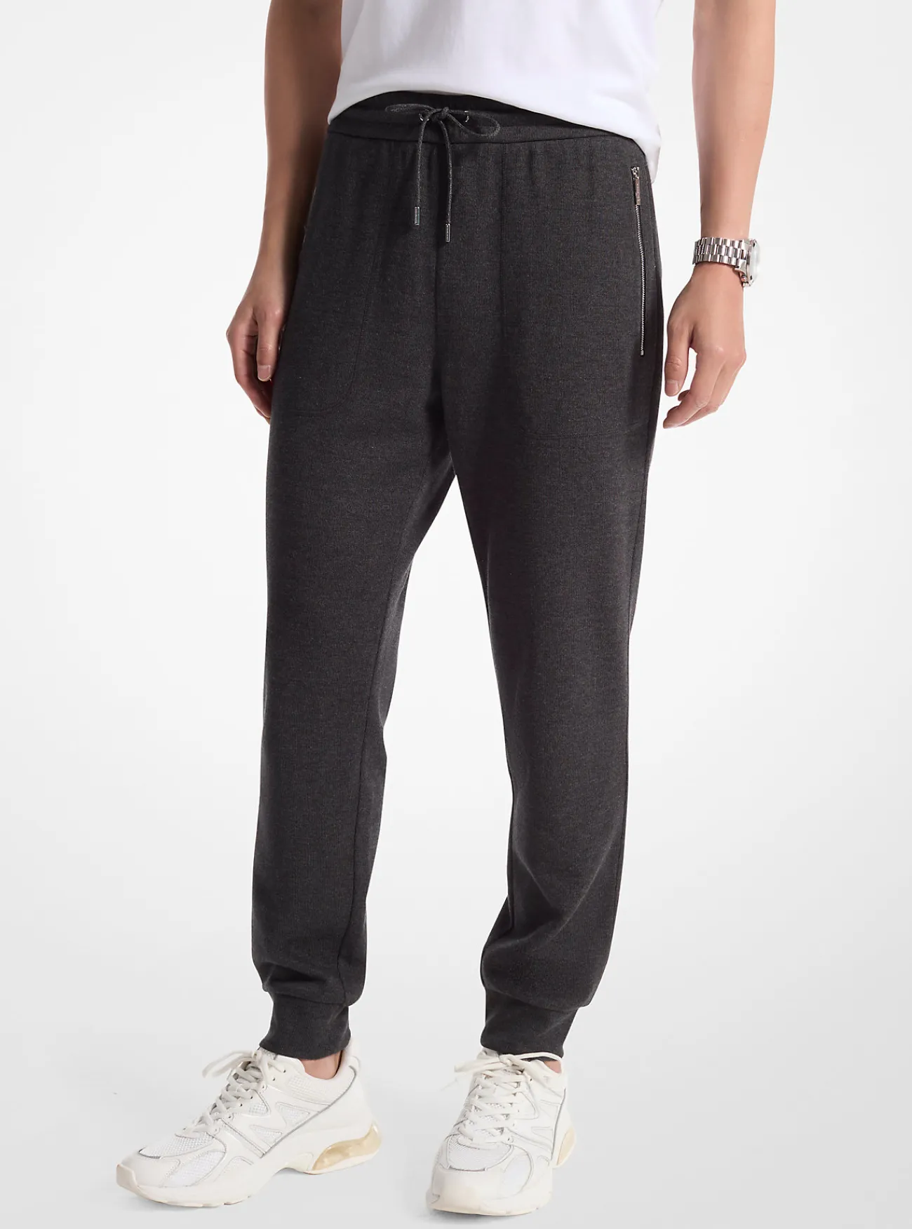 Michael Kors Joggingbroek van katoenmix met trekkoord HOUTSKOOL Sale