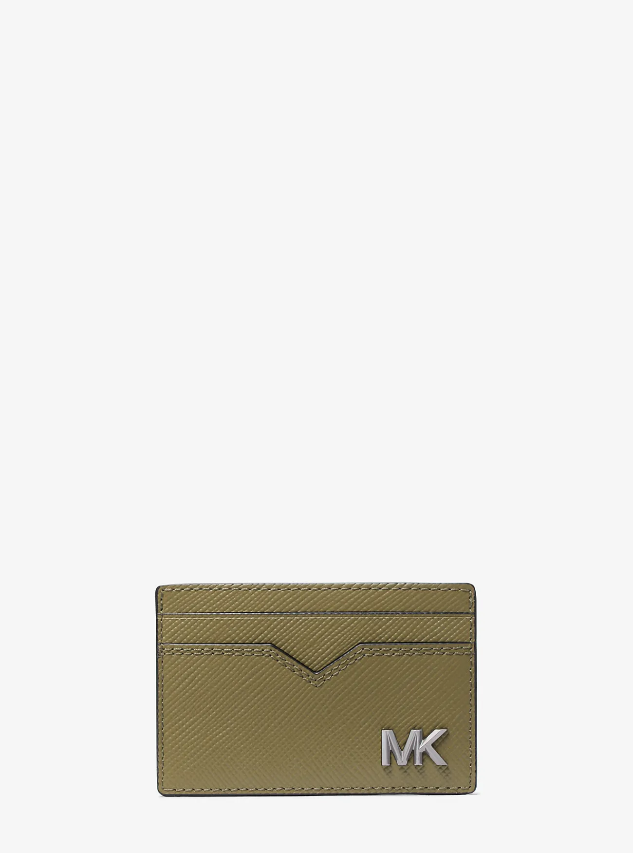 Michael Kors Kaarthouder Edison van saffianoleer SAFARIGROEN Clearance