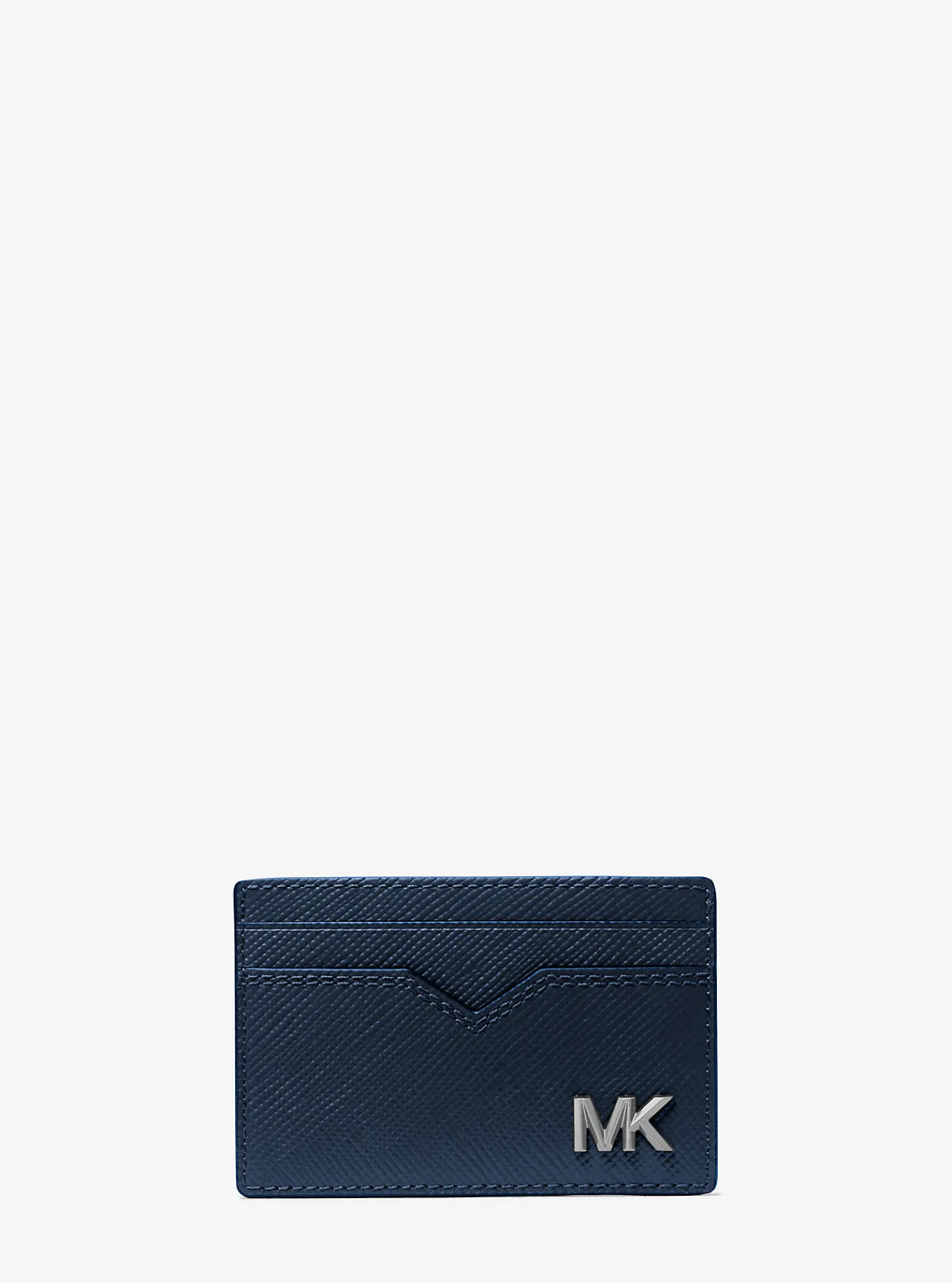 Michael Kors Kaarthouder Edison van saffianoleer MARINEBLAUW Outlet