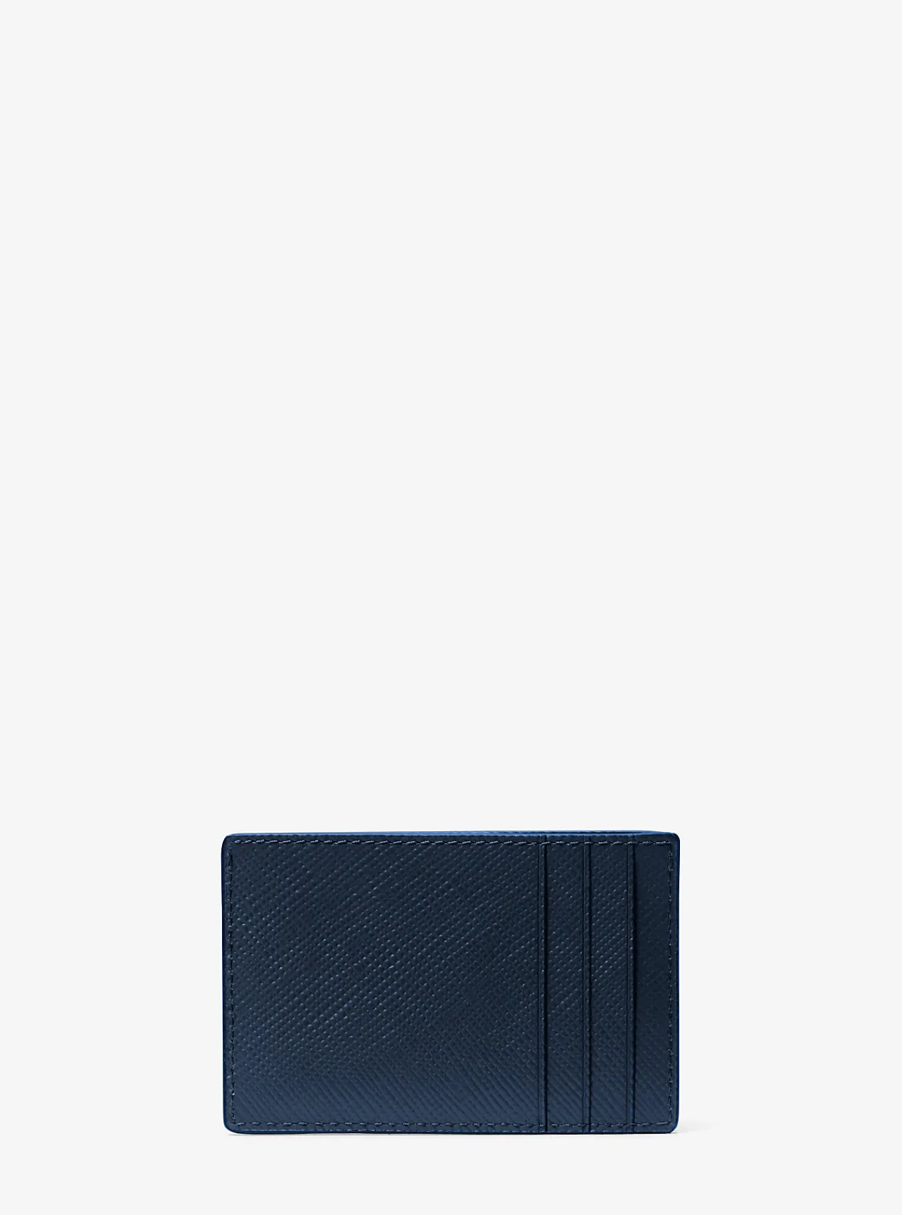 Michael Kors Kaarthouder Edison van saffianoleer MARINEBLAUW Outlet