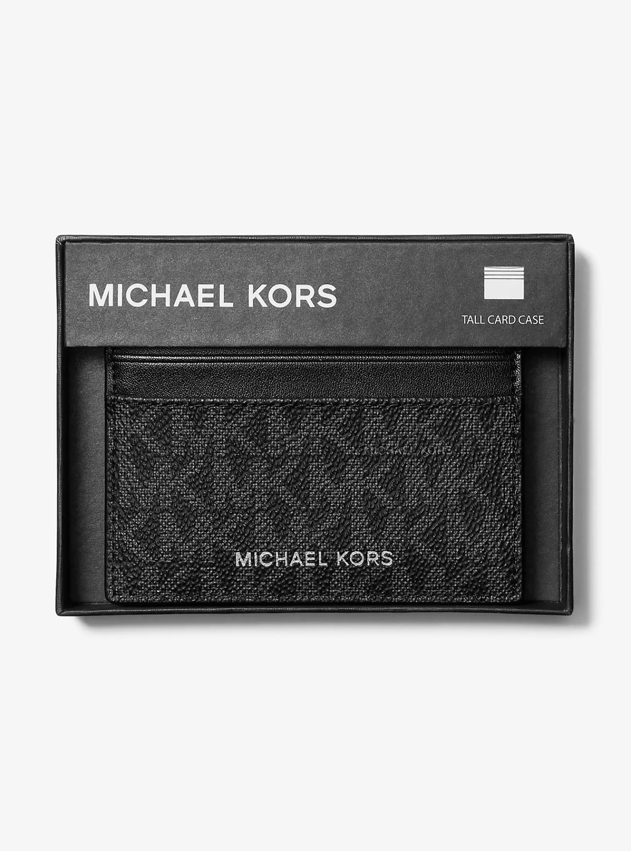 Michael Kors Kaarthouder Greyson met logo, groot ZWART Hot