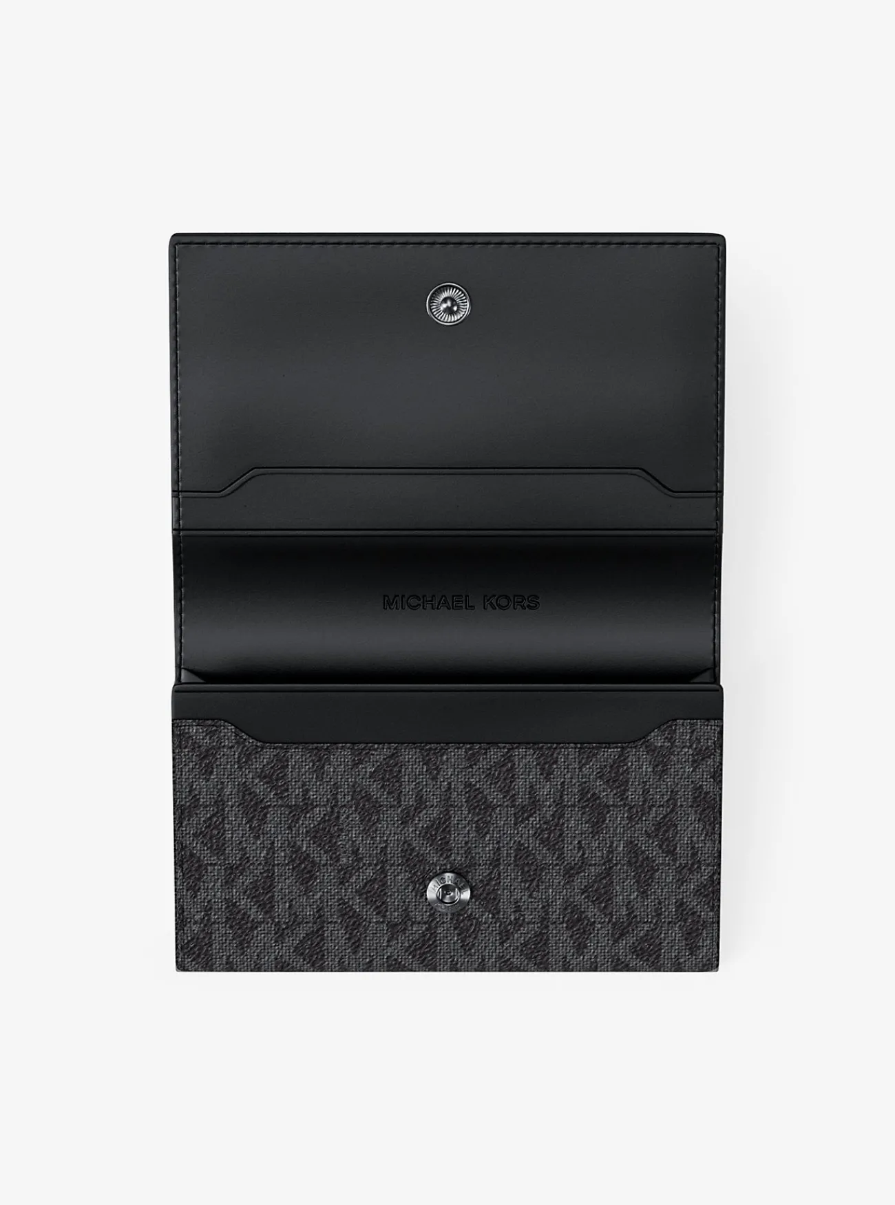 Michael Kors Kaarthouder Hudson met kenmerkend logo ZWART Clearance