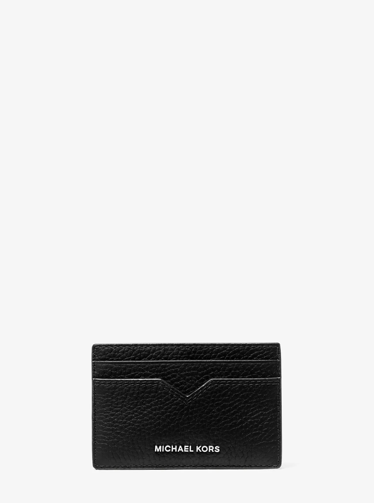 Michael Kors Kaarthouder Hudson van getrommeld leer ZWART Online