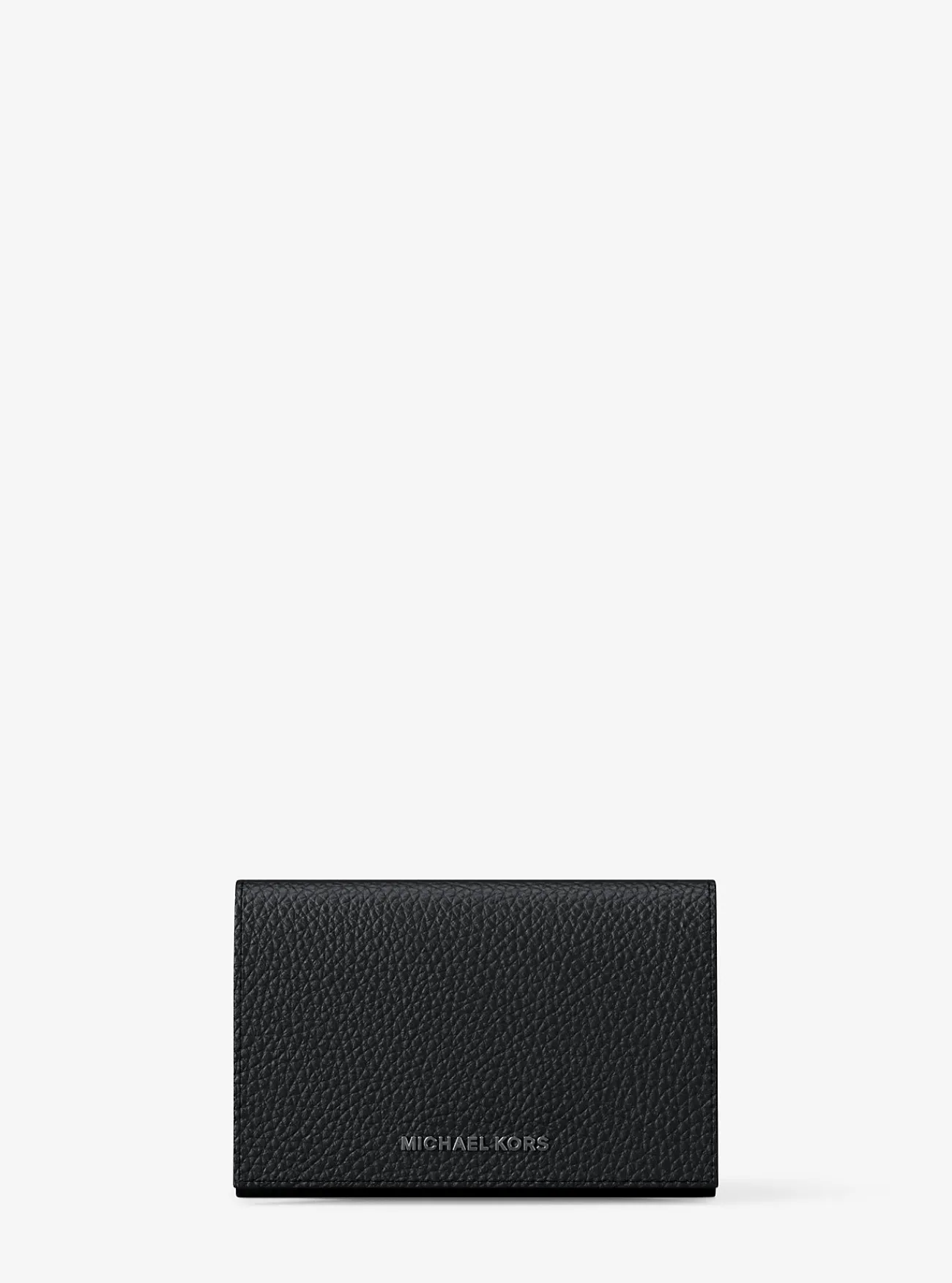 Michael Kors Kaarthouder Hudson van getrommeld leer ZWART Discount