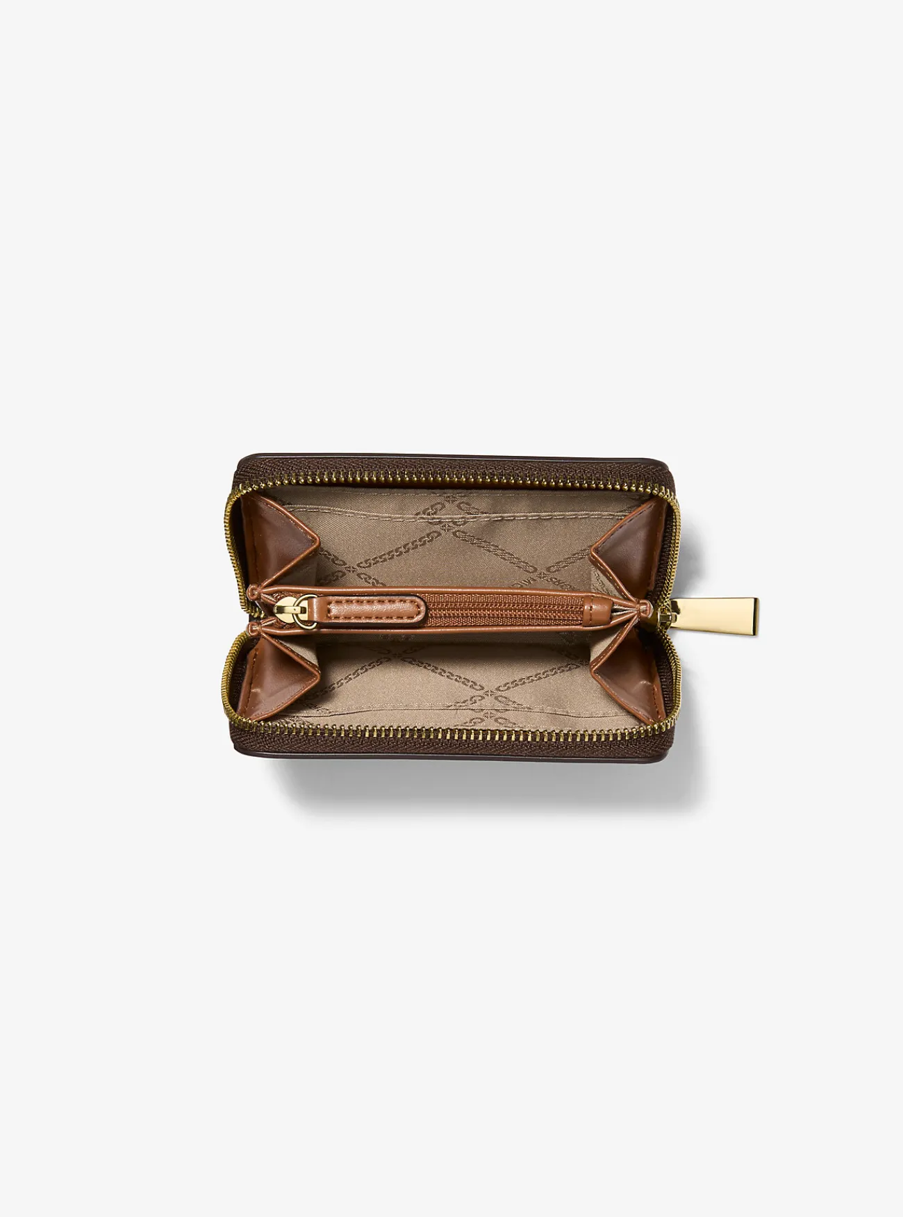 Michael Kors Kaarthouder Jet Set met kenmerkend logo en rits rondom, klein Best