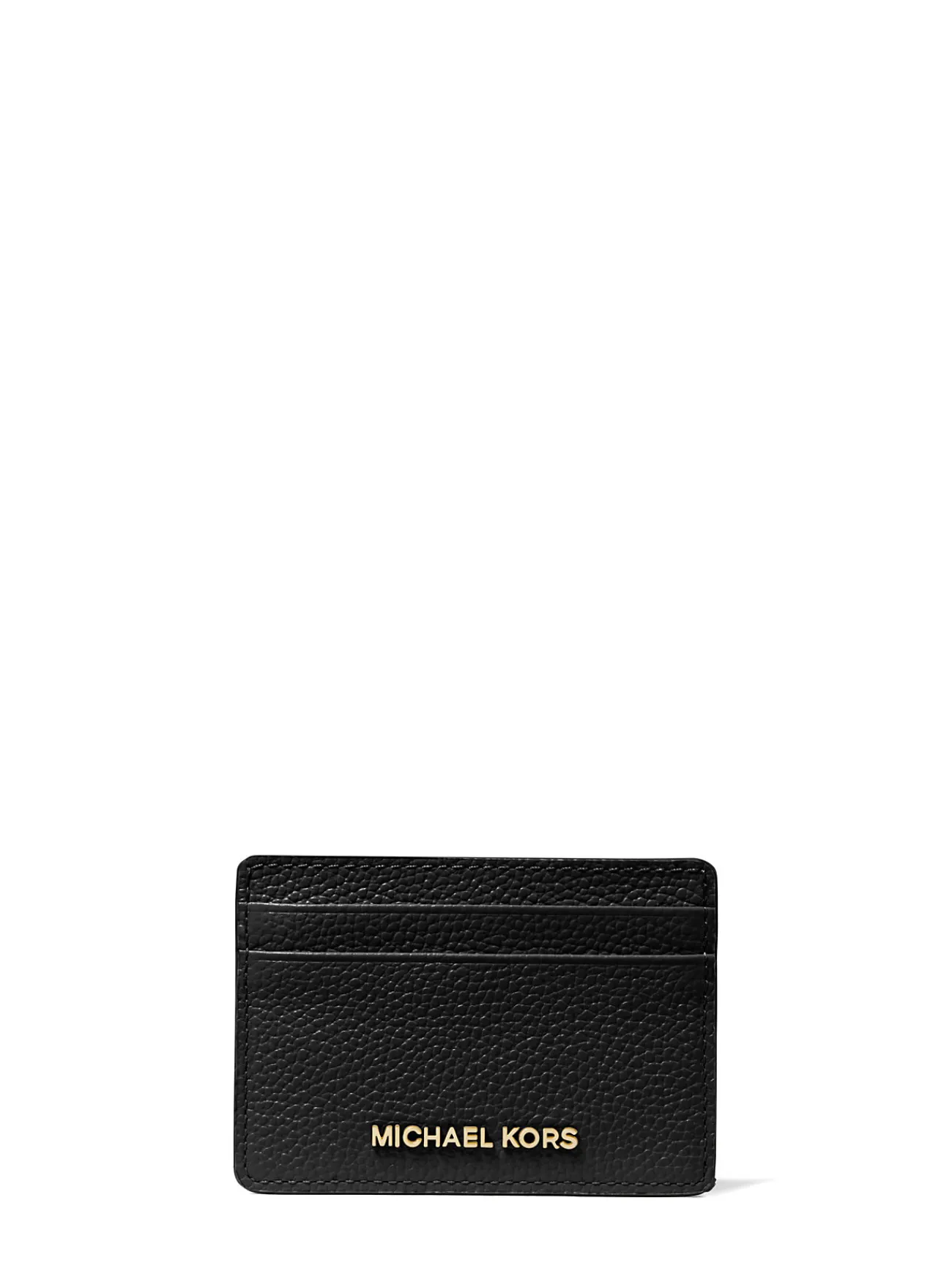 Michael Kors Kaarthouder van getrommeld leer ZWART Fashion