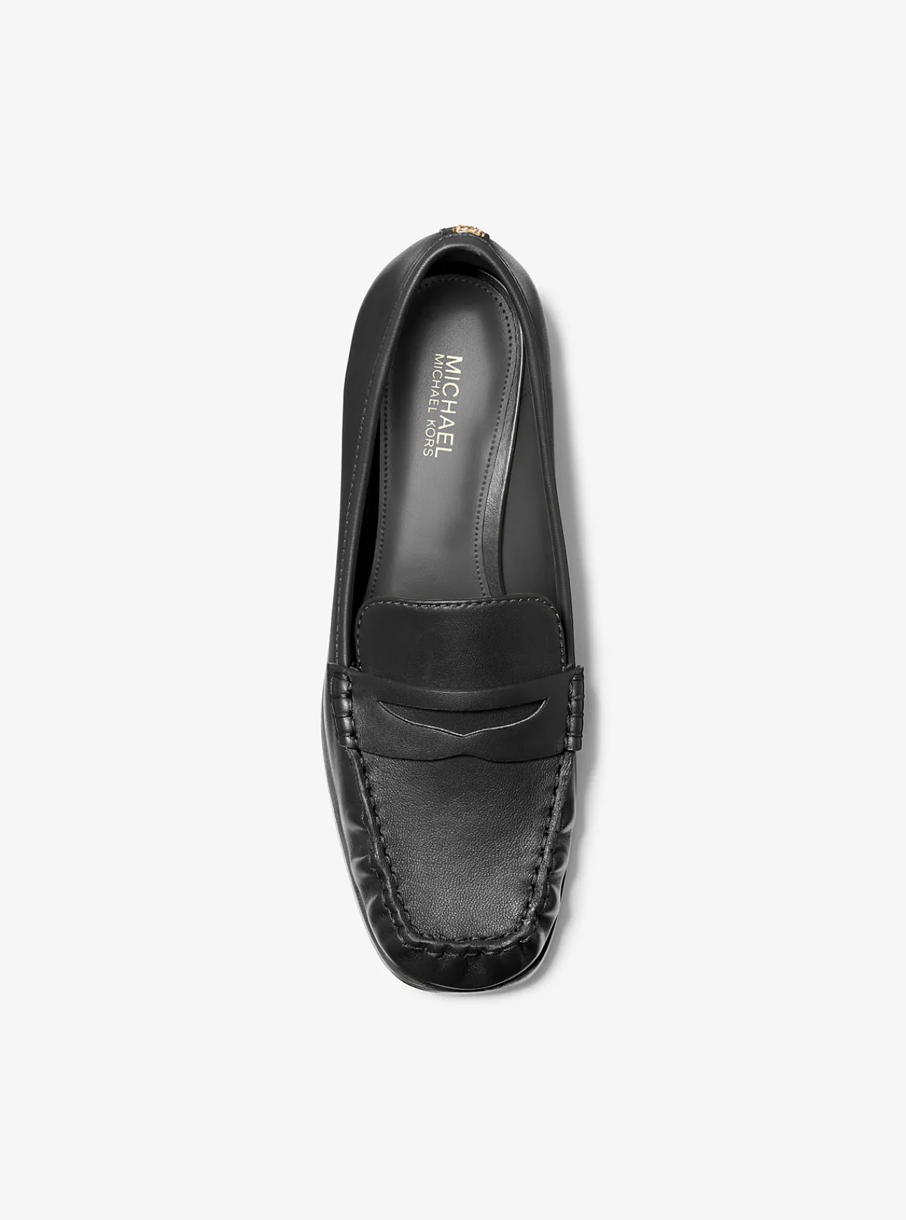Michael Kors Loafer Carlson van leer ZWART New