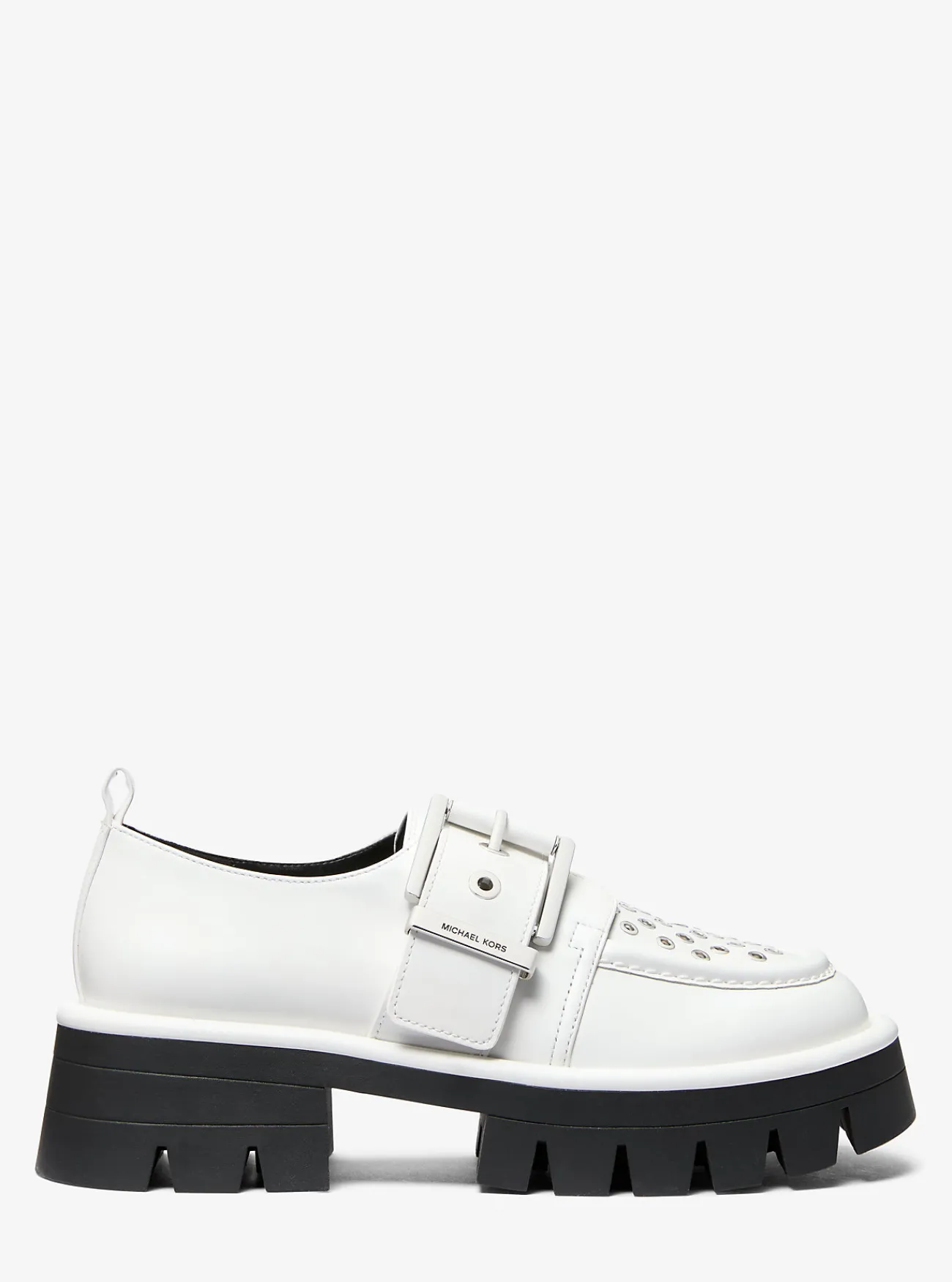 Michael Kors Loafer Colby van leer met oogjes OPTISCHWIT Best