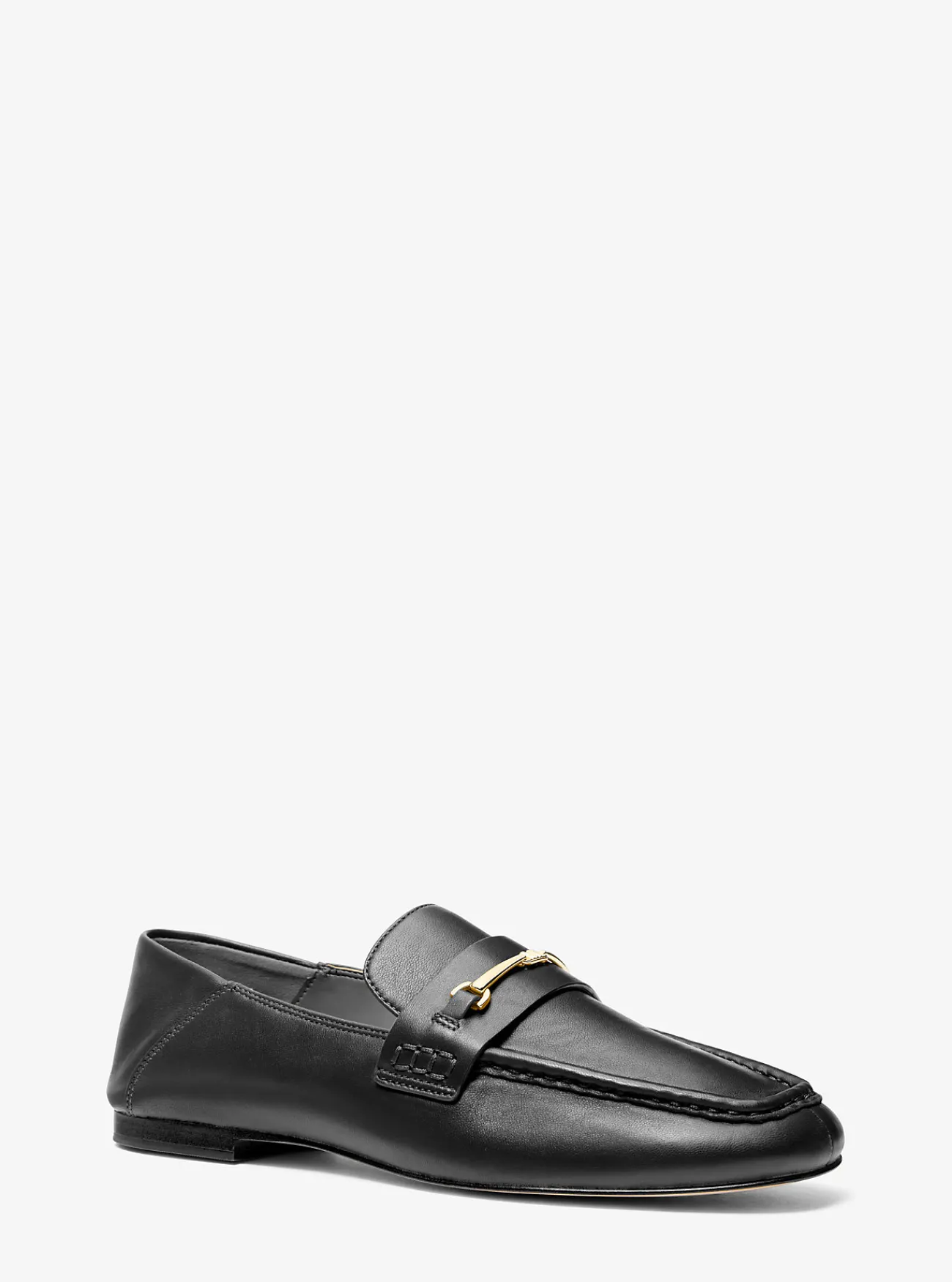 Michael Kors Loafer Lena van leer ZWART Sale