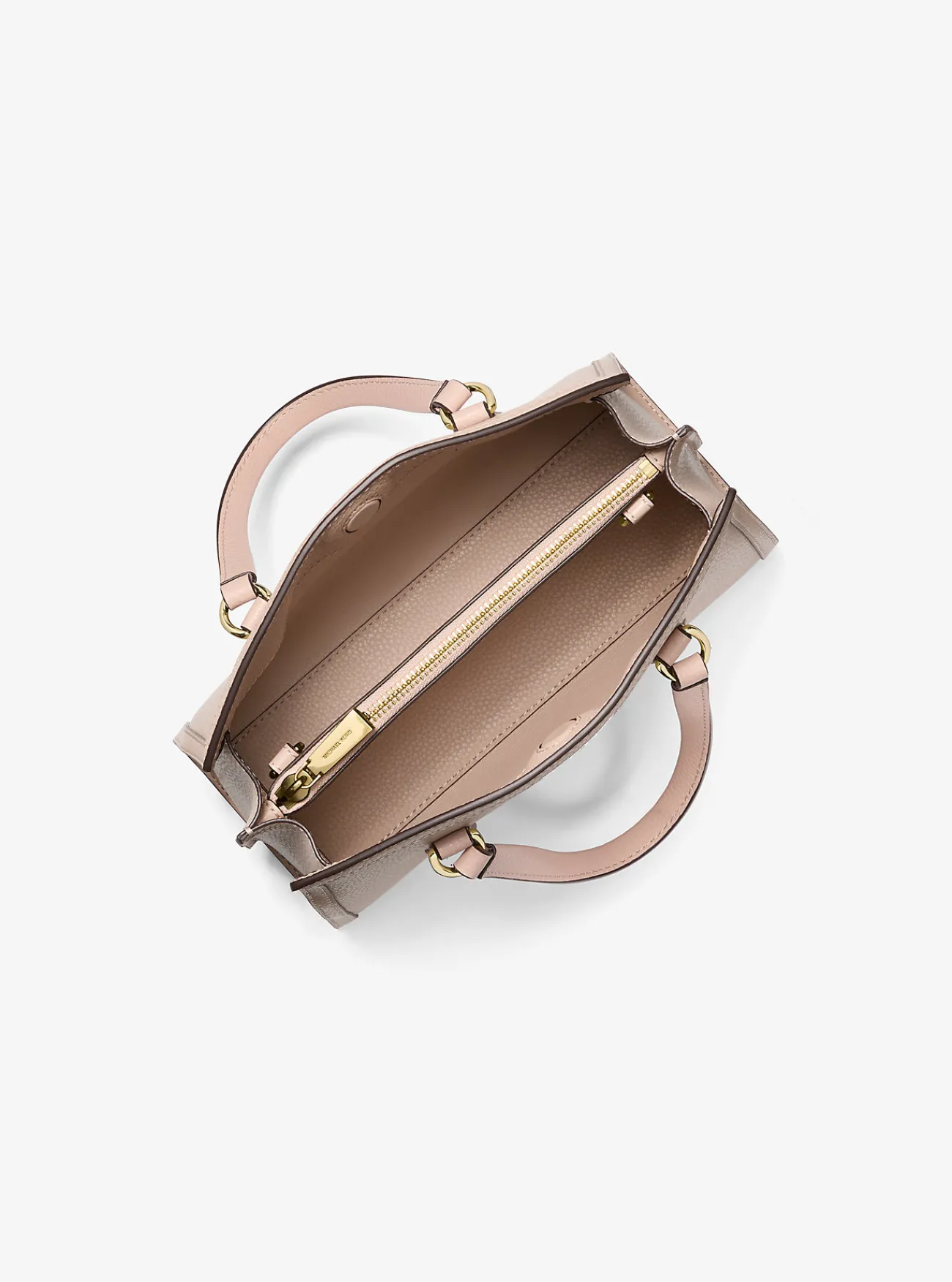 Michael Kors Messengertas Chantal van getrommeld leer, klein ZACHTROZE Sale