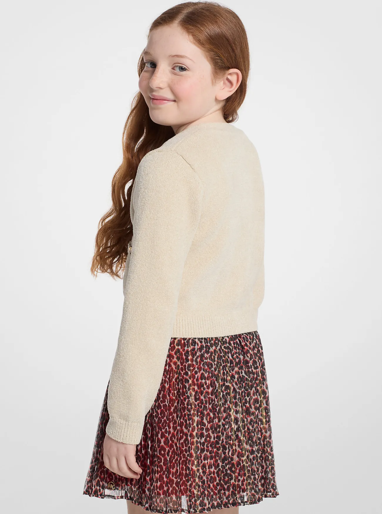 Michael Kors Metallic rok met luipaardprint Best