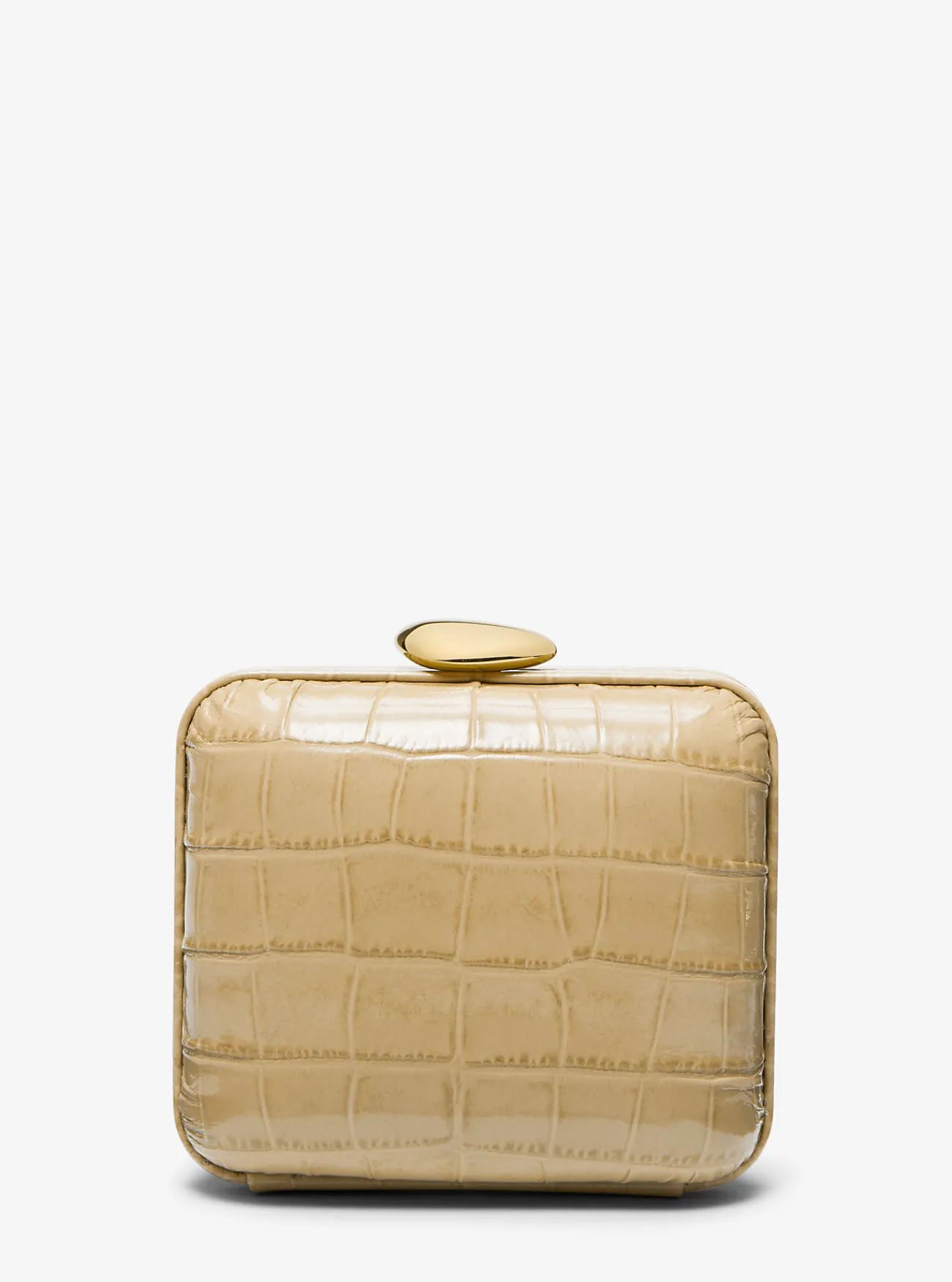 Michael Kors Minaudi&egrave;re Tina van leer met krokodillenprint in reli&euml;f, mini DUIN Clearance