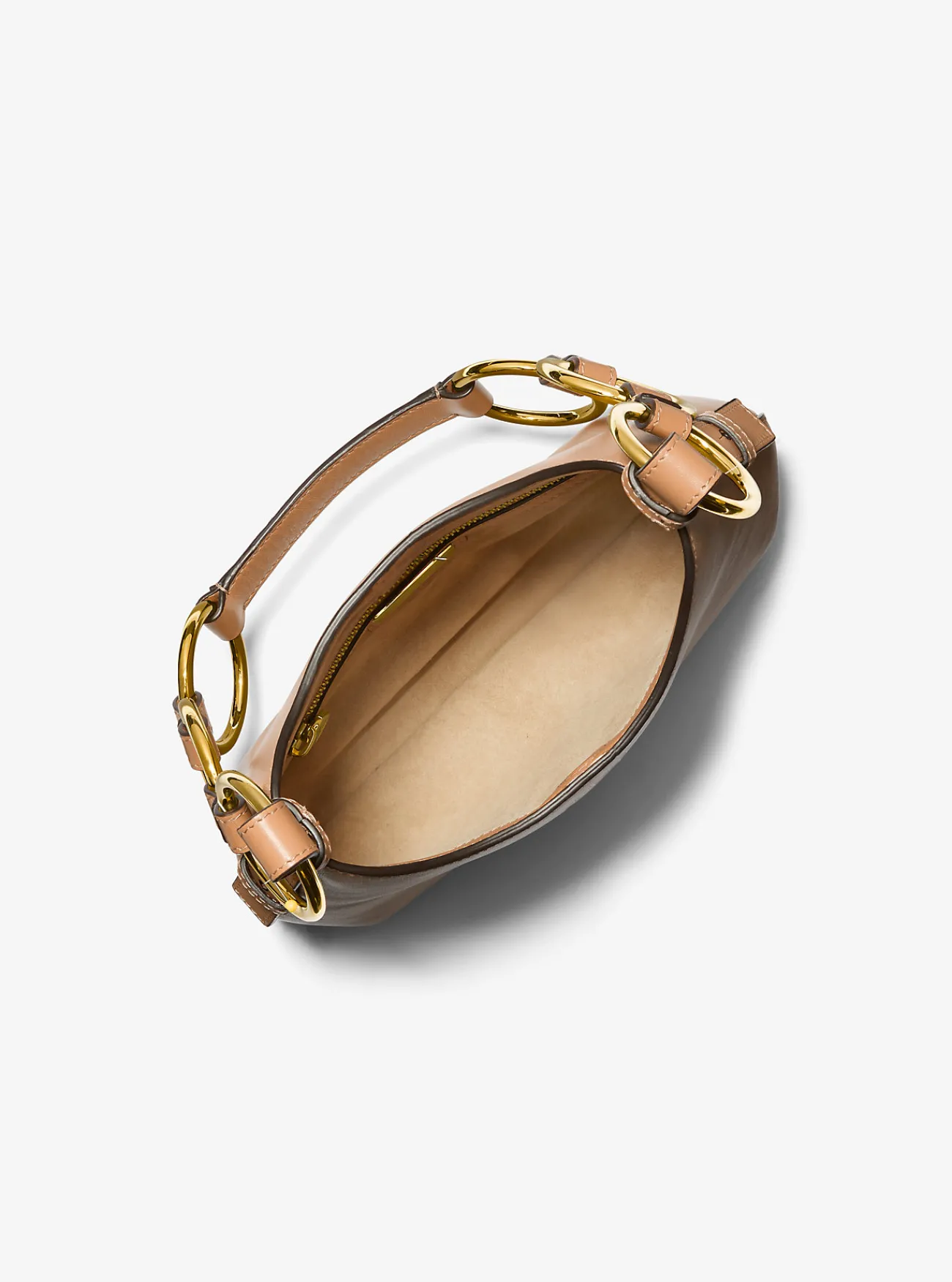 Michael Kors Mini-hoboschoudertas Bardot van leer GEBRUIND Best