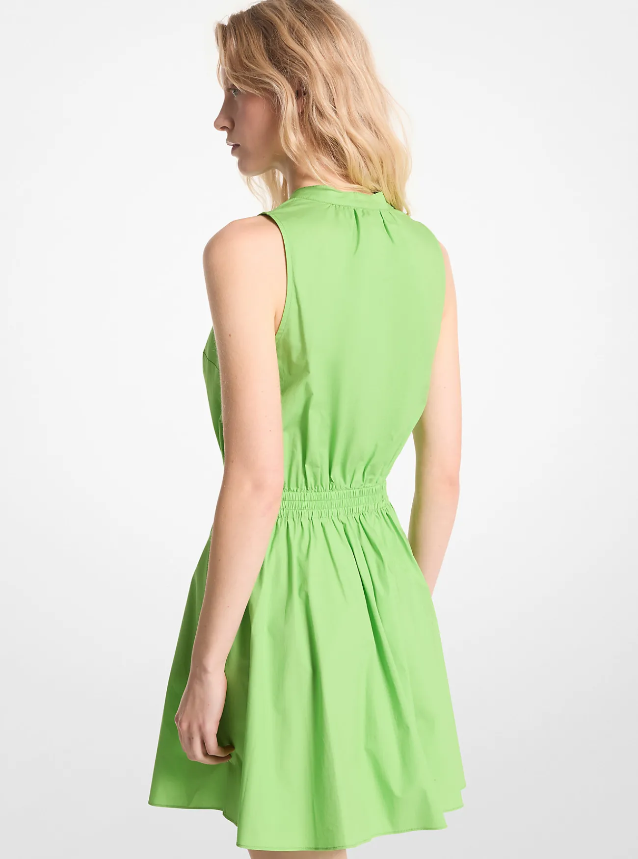 Michael Kors Mini-jurk van biologische katoenpopeline met stretch Discount
