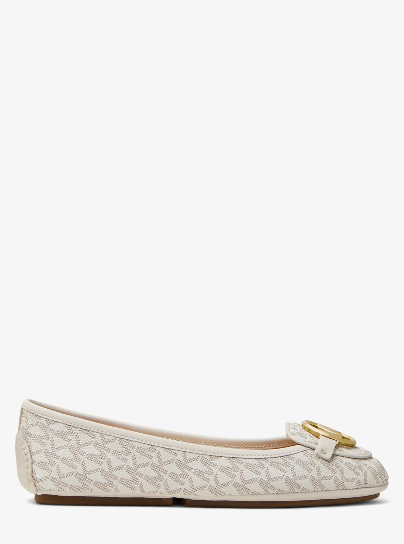 Michael Kors Mocassin Lillie met logo VANILLE Clearance