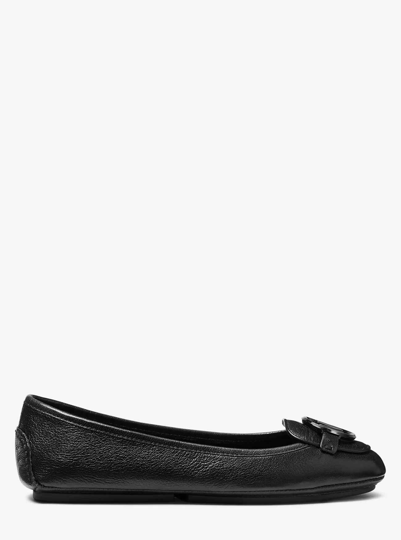 Michael Kors Mocassin Lillie van leer ZWART Online