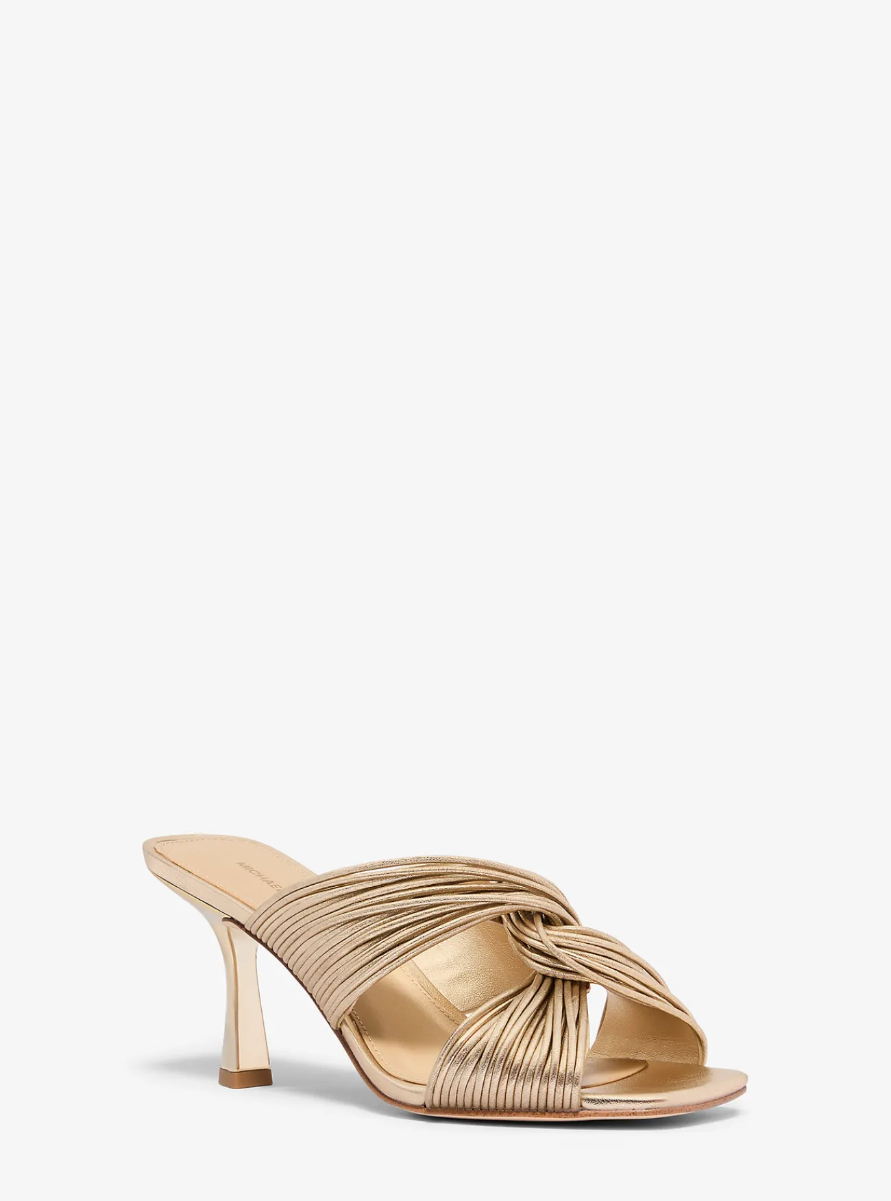 Michael Kors Muiltje Alessia met metallic afwerking LICHTGOUD Discount