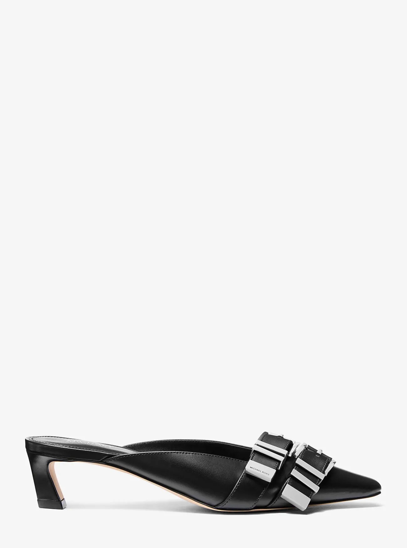 Michael Kors Muiltje Darrington van leer ZWART Clearance