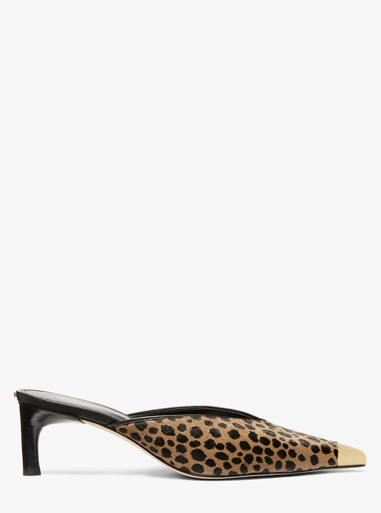Michael Kors Muiltje Kasia van kalfshaar met luipaardprint HUSKMULTI Clearance