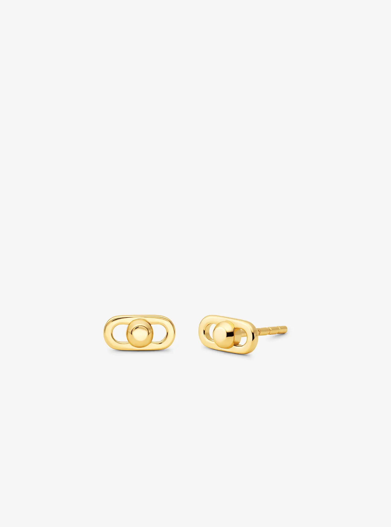 Michael Kors Oorbellen Astor van sterlingzilver met plating met edelmetaal, extra klein GOUD Sale