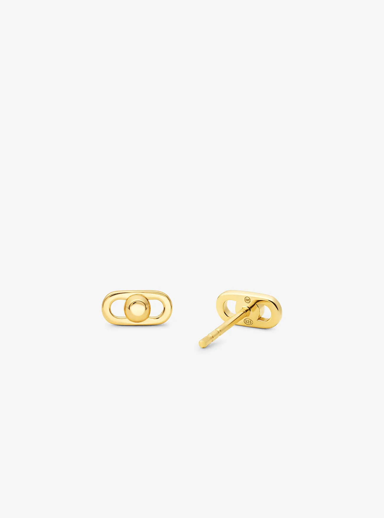 Michael Kors Oorbellen Astor van sterlingzilver met plating met edelmetaal, extra klein GOUD Sale